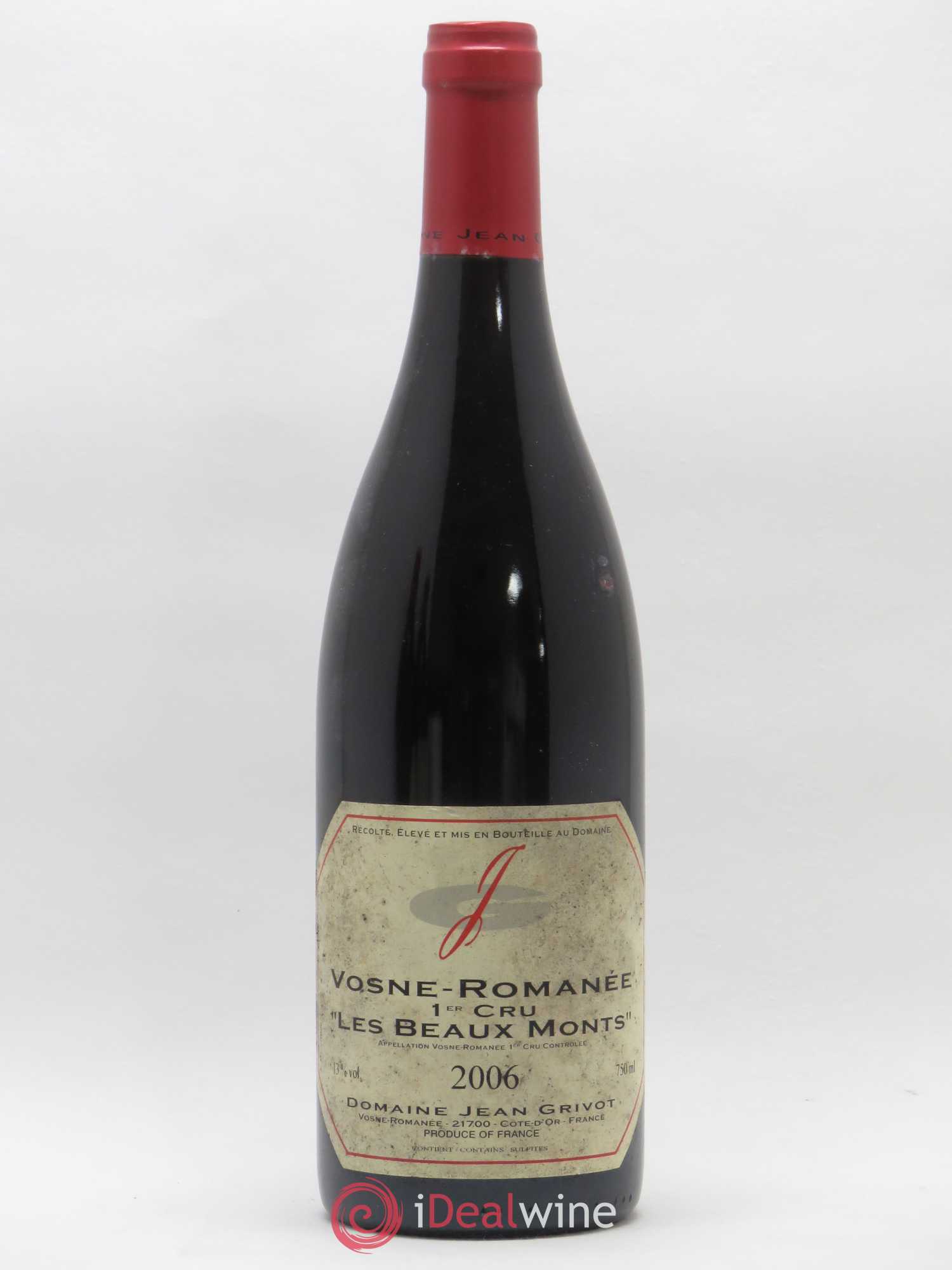 Vosne-Romanée 1er Cru Les Beaux-Monts Jean Grivot 2006 - Lot de 1 bouteille - 0