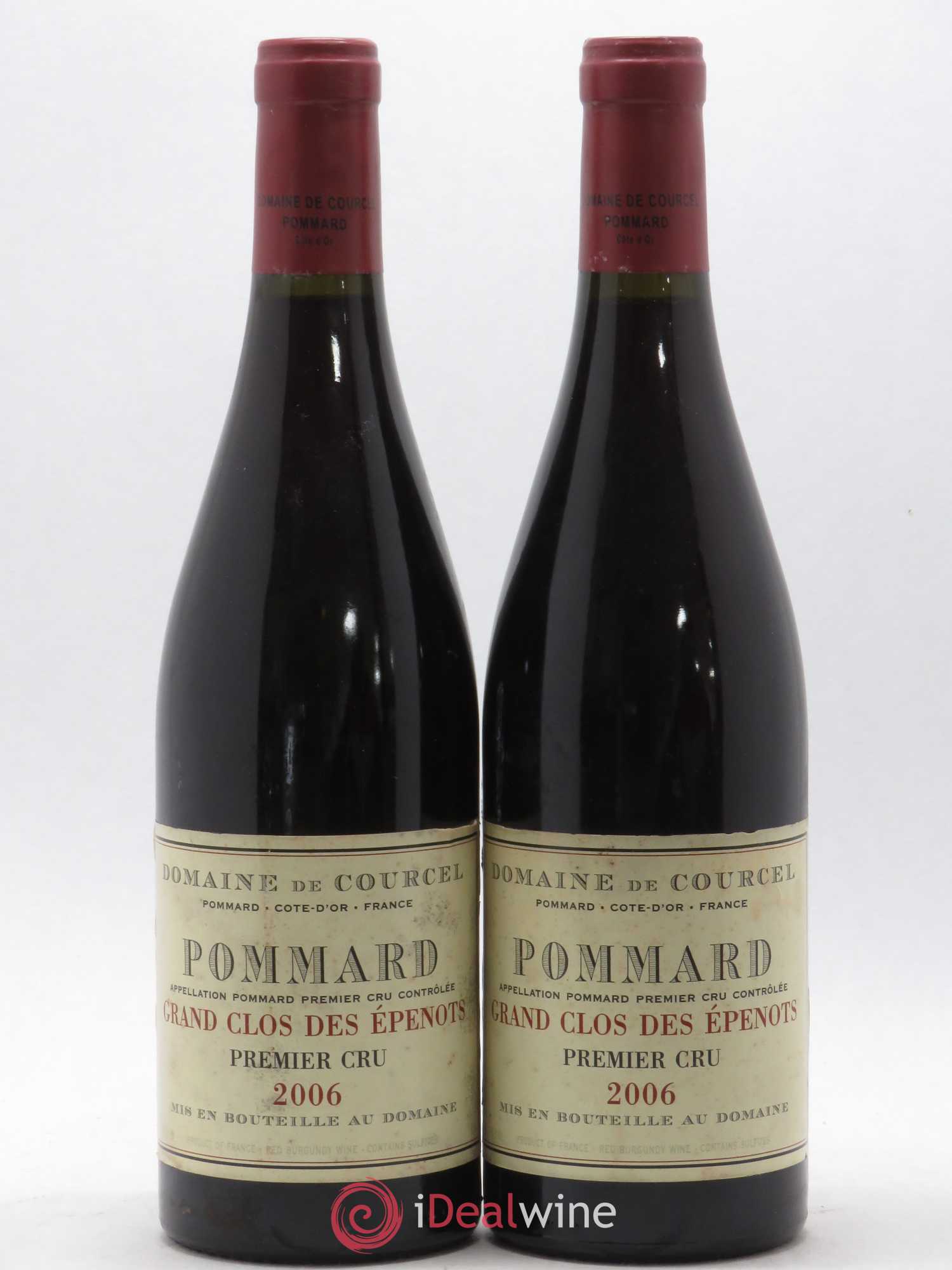 Pommard 1er Cru Grand Clos des Epenots de Courcel (Domaine) 2006 - Lot de 2 bouteilles - 0