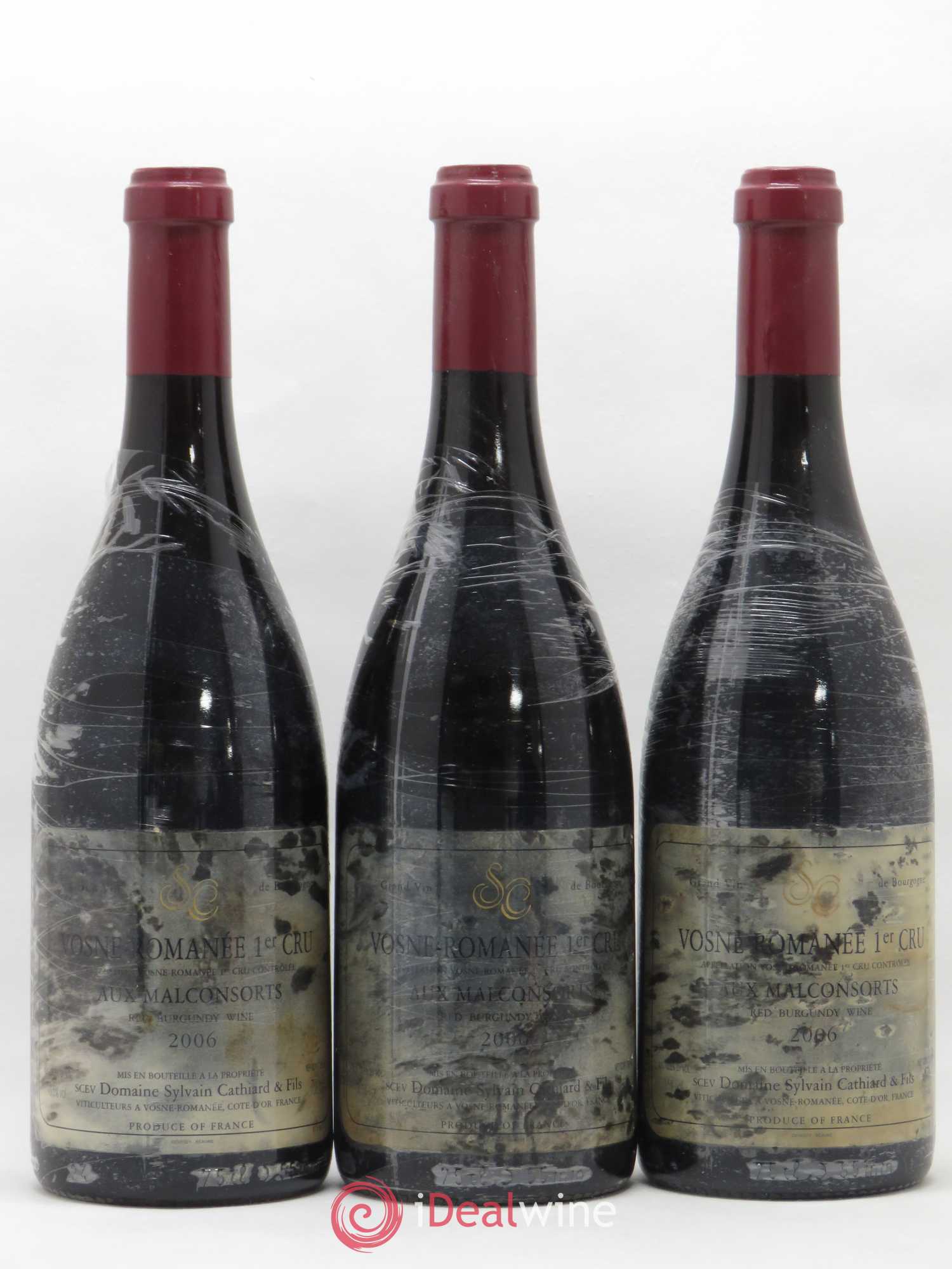 Vosne-Romanée 1er Cru Aux Malconsorts Sylvain Cathiard & Fils 2006 - Lot de 3 bouteilles - 0