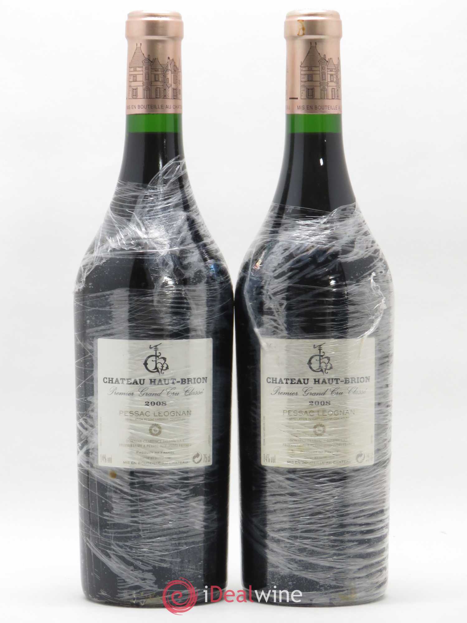 Château Haut Brion 1er Grand Cru Classé 2008 - Lot de 2 bouteilles - 1