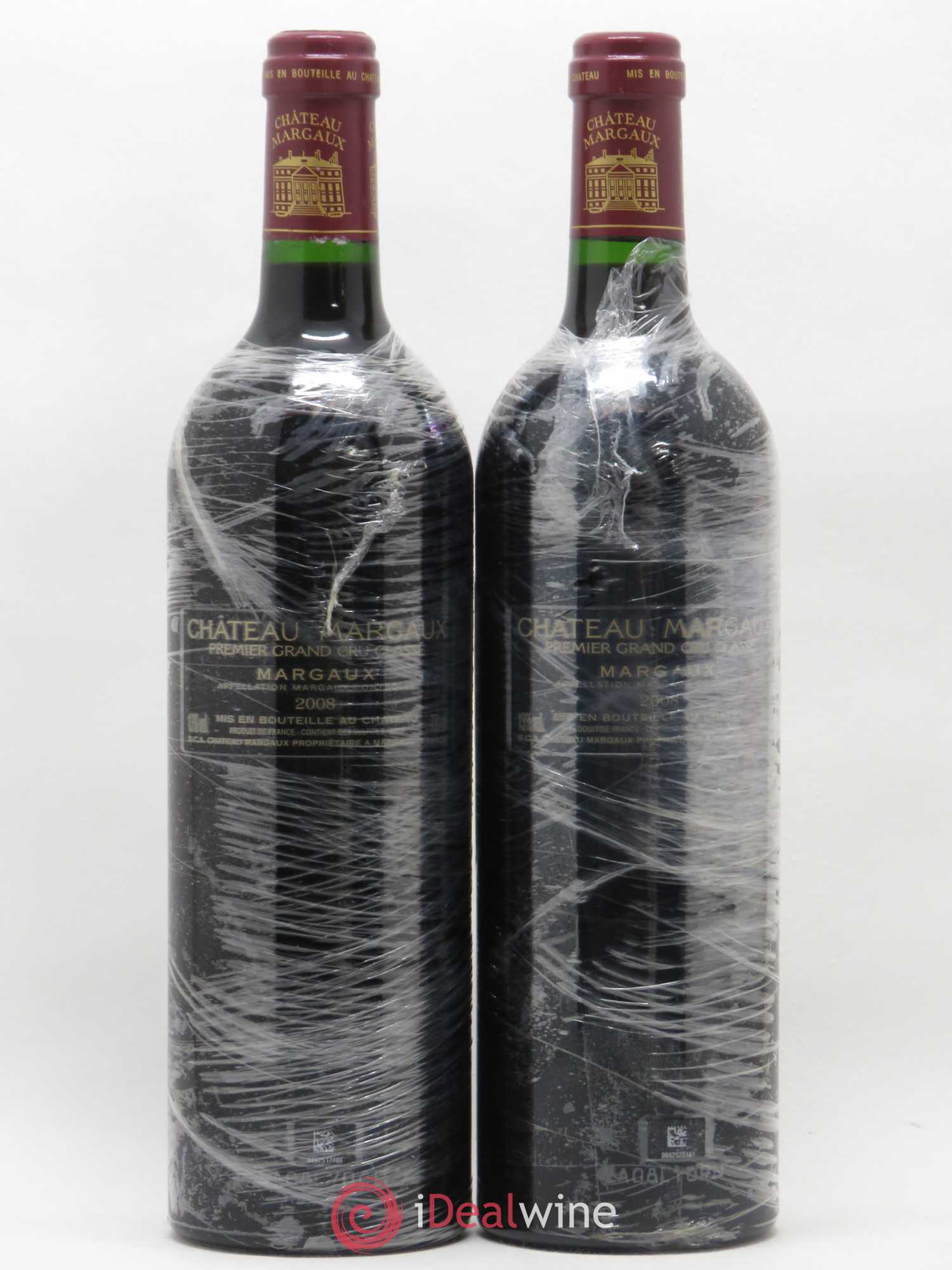 Château Margaux 1er Grand Cru Classé 2008 - Lot de 2 bouteilles - 1