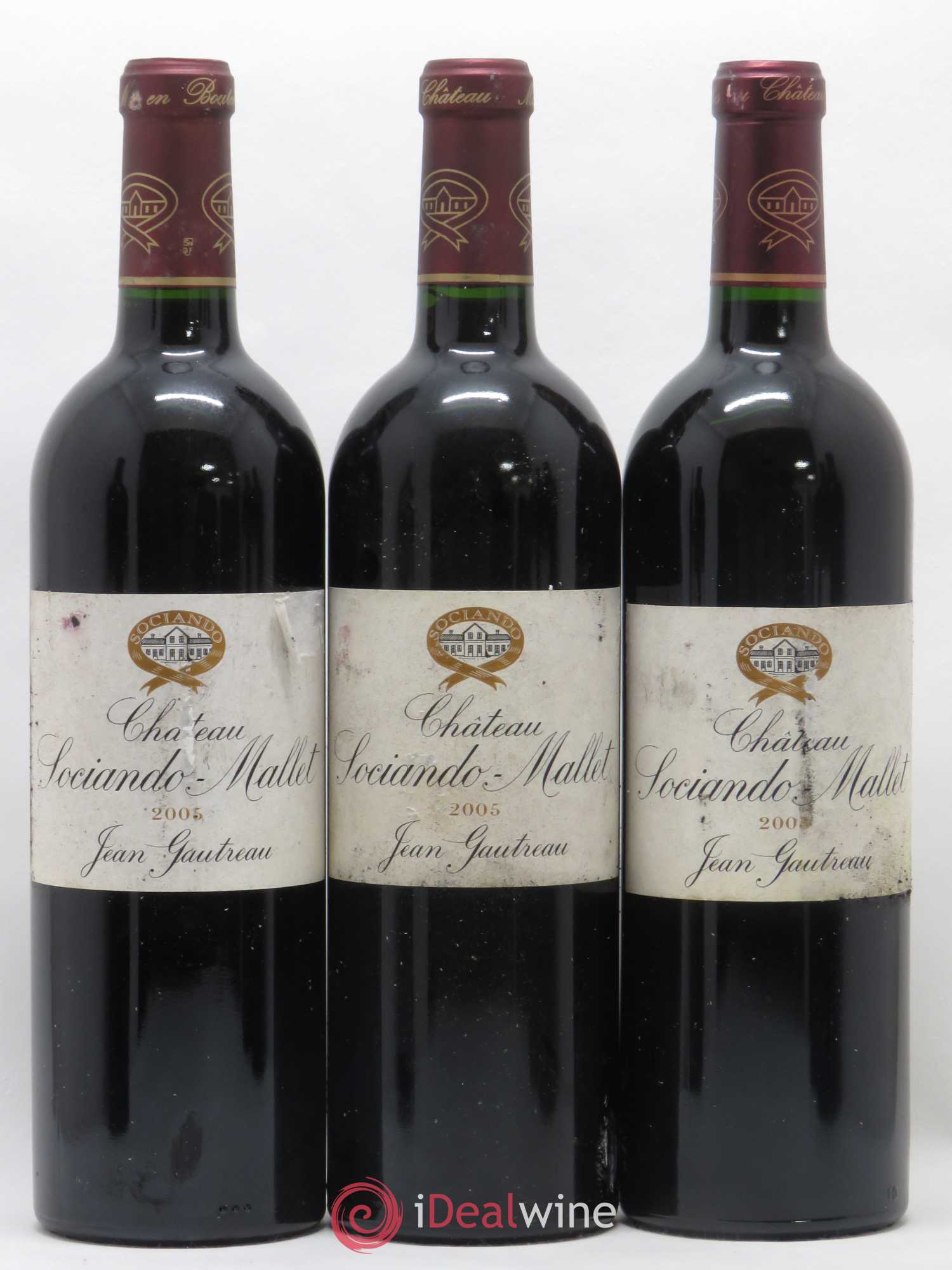 Château Sociando Mallet 2005 - Lot de 6 bouteilles - 1