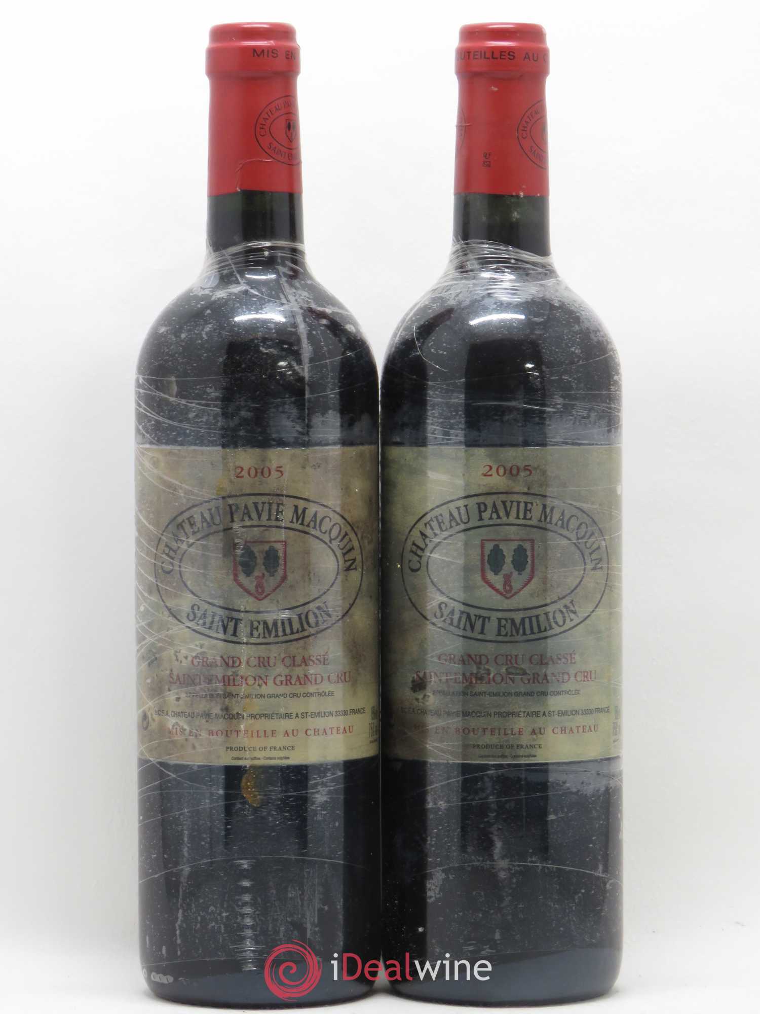 Château Pavie Macquin 1er Grand Cru Classé B 2005 - Lot de 2 bouteilles - 0