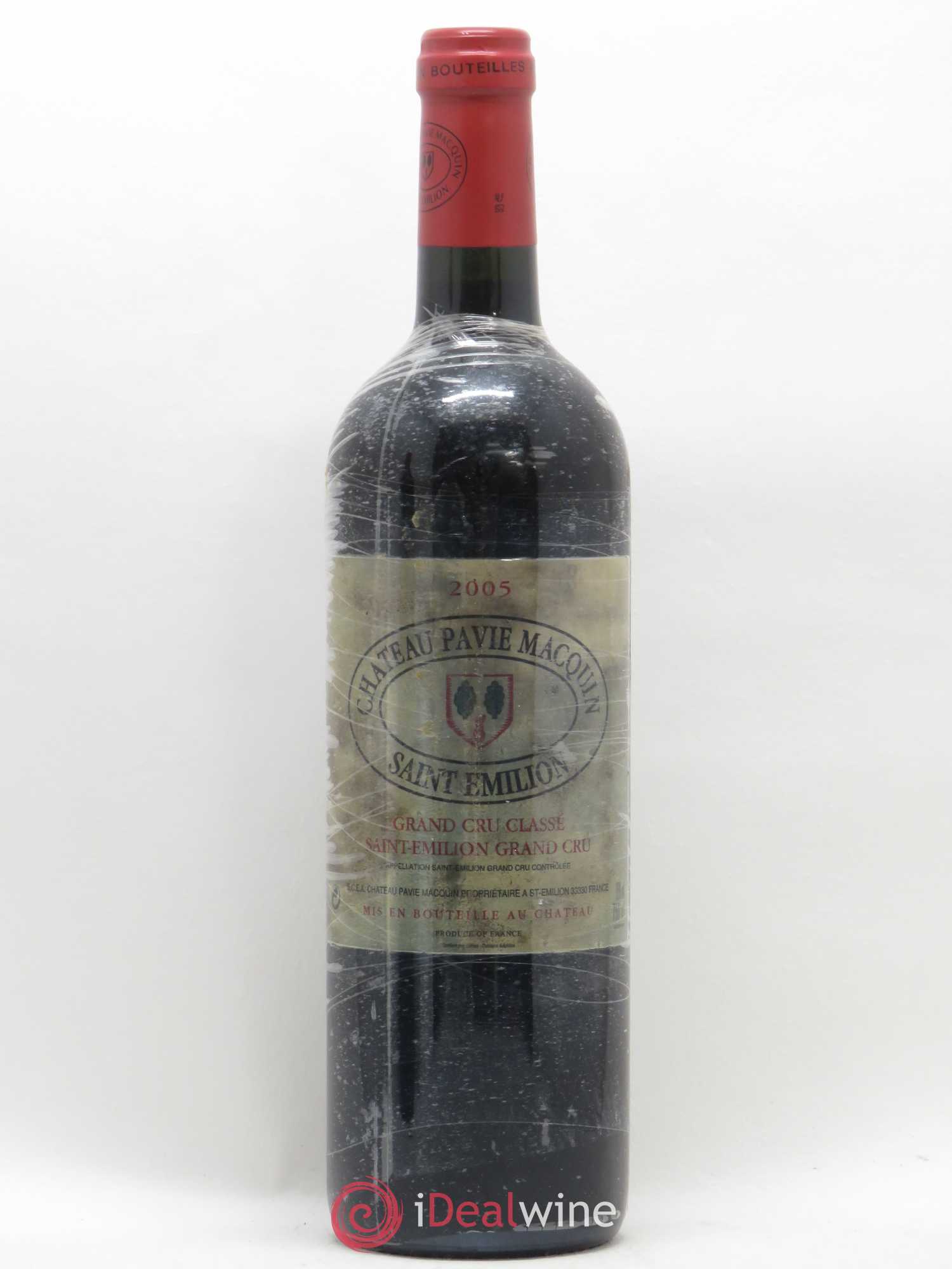 Château Pavie Macquin 1er Grand Cru Classé B 2005 - Lot de 1 bouteille - 0