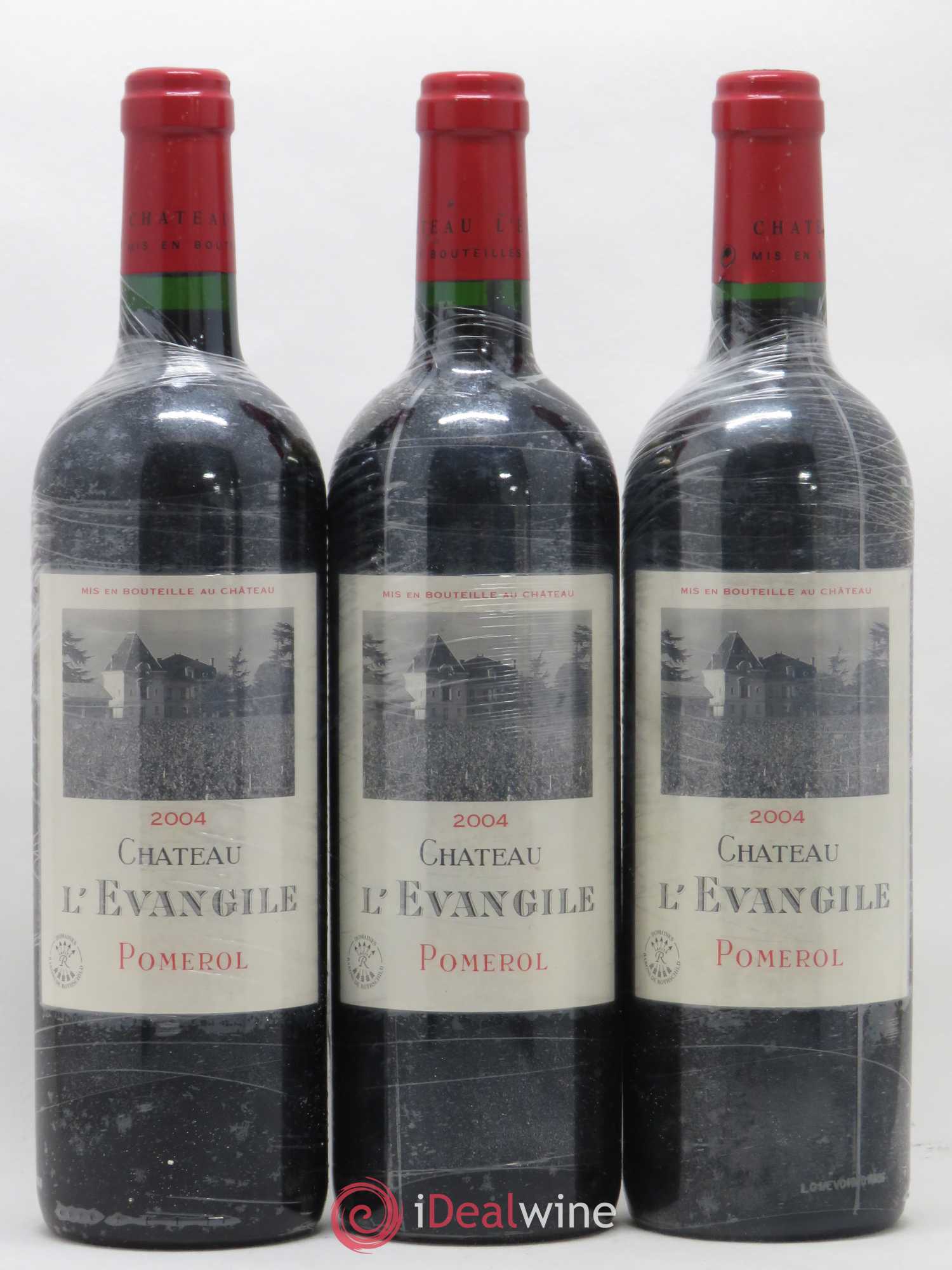 Château l' Évangile 2004 - Lot de 3 bouteilles - 0