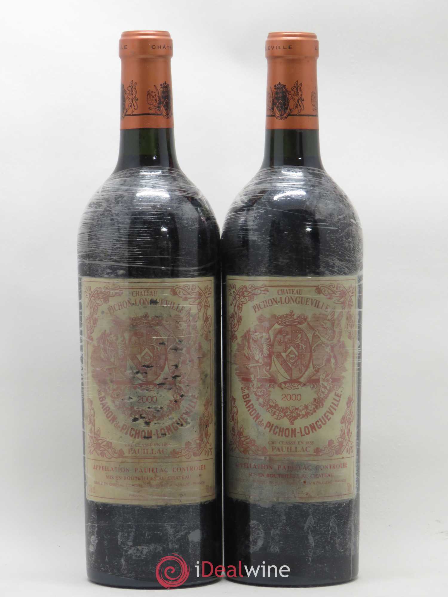 Pichon Longueville Baron 2ème Grand Cru Classé 2000 - Lot de 2 bouteilles - 0