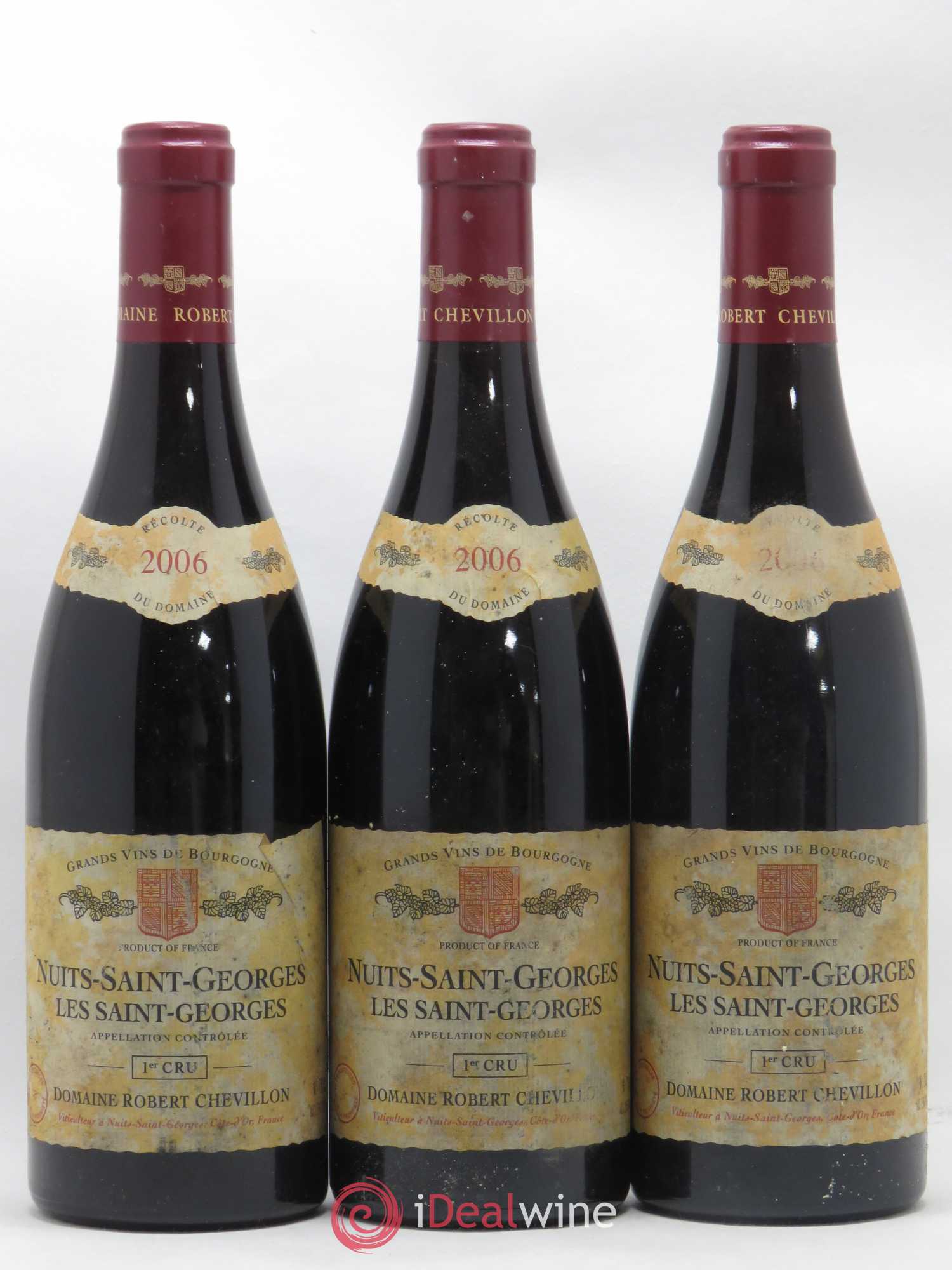 Nuits-Saint-Georges 1er Cru Les Saint Georges Robert Chevillon 2006 - Lot de 3 bouteilles - 0