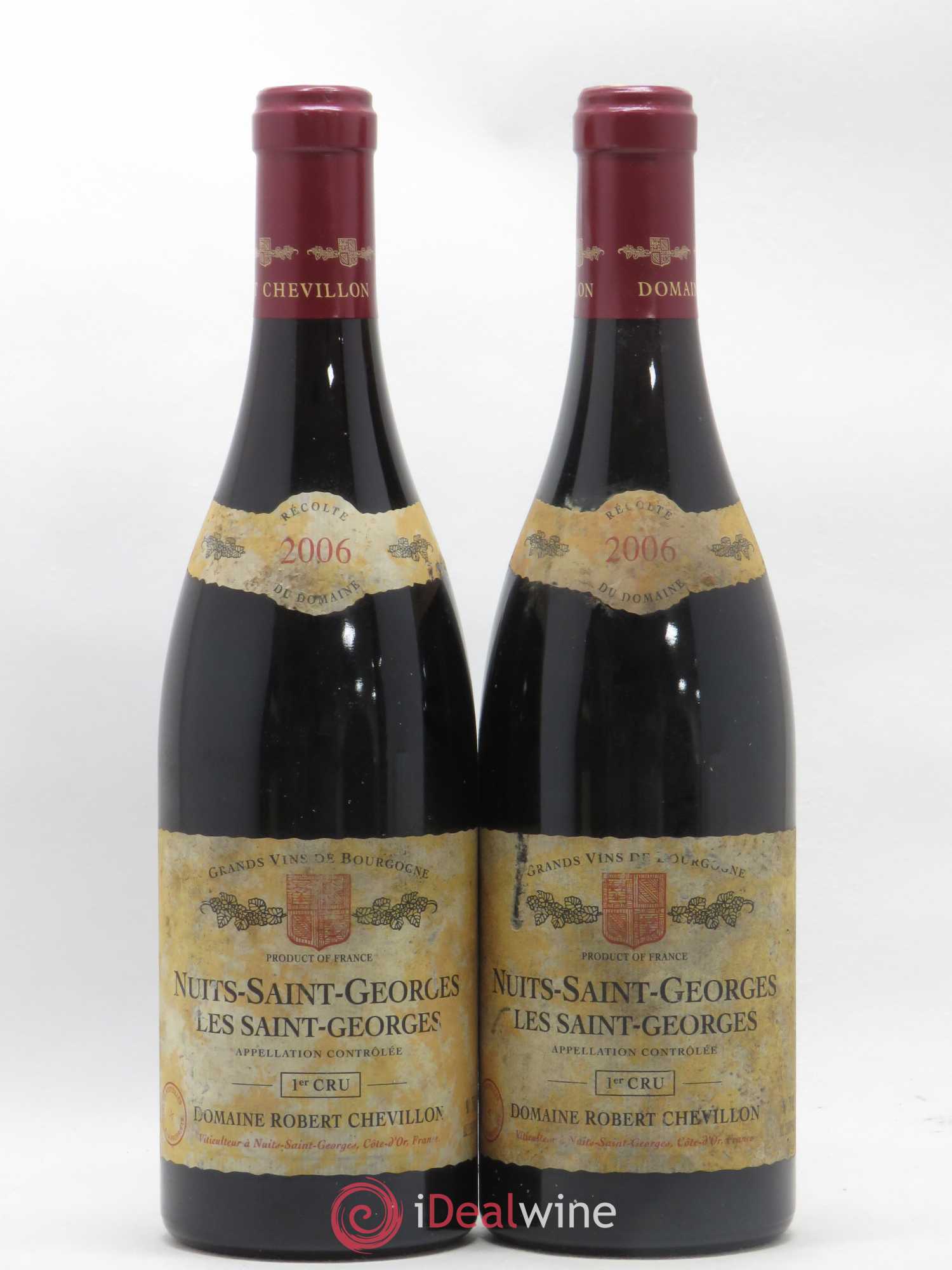 Nuits-Saint-Georges 1er Cru Les Saint Georges Robert Chevillon 2006 - Lot de 2 bouteilles - 0