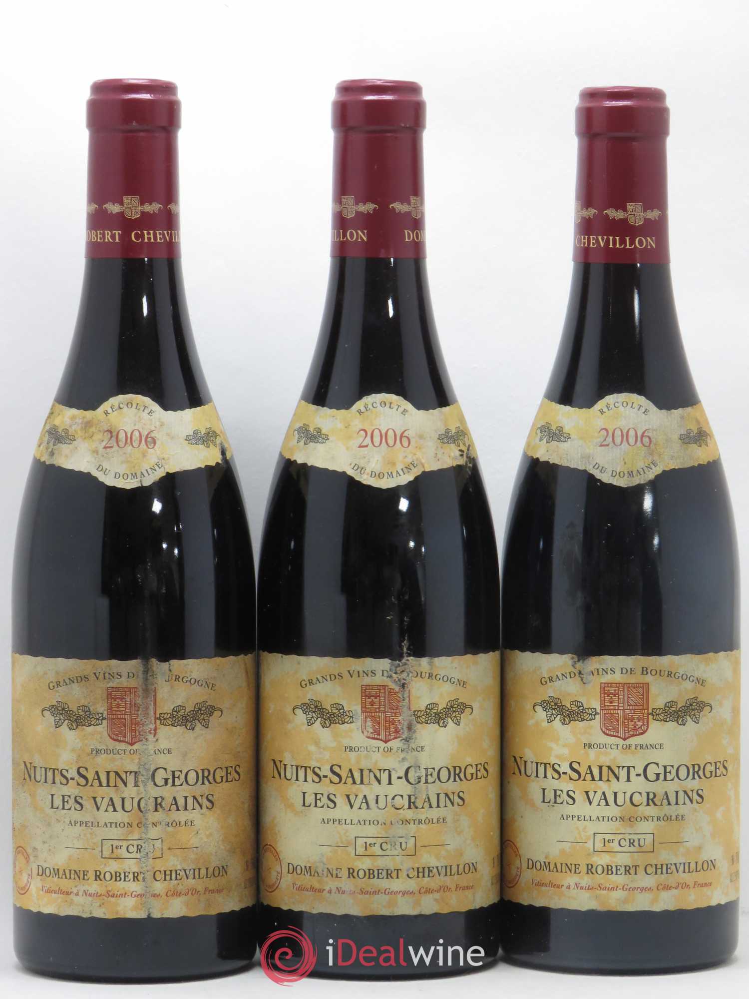 Nuits-Saint-Georges 1er Cru Les Vaucrains Robert Chevillon 2006 - Lot de 3 bouteilles - 0