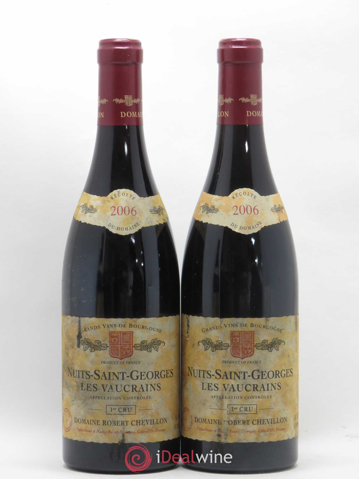 Nuits-Saint-Georges 1er Cru Les Vaucrains Robert Chevillon 2006 - Lot de 2 bouteilles - 0