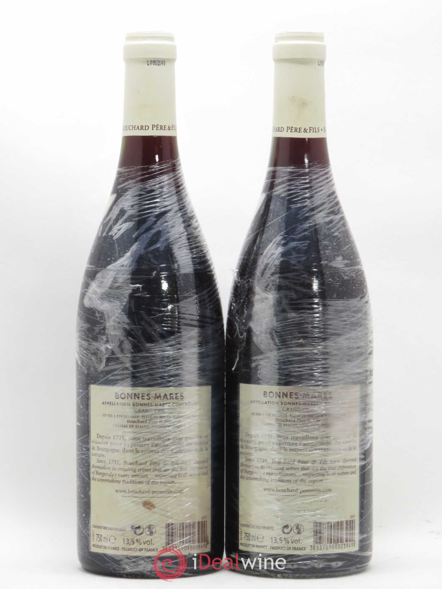 Bonnes-Mares Grand Cru Bouchard Père & Fils 2007 - Lot de 2 bouteilles - 1
