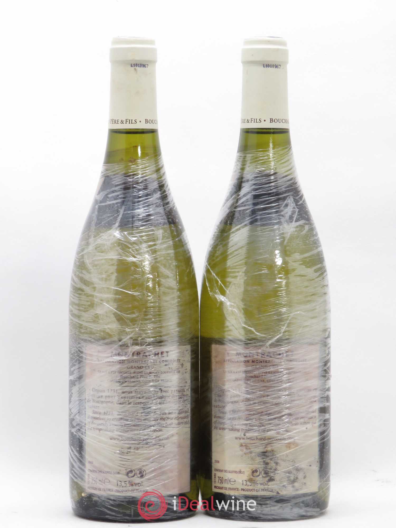 Montrachet Grand Cru Bouchard Père & Fils 2008 - Lot de 2 bouteilles - 1
