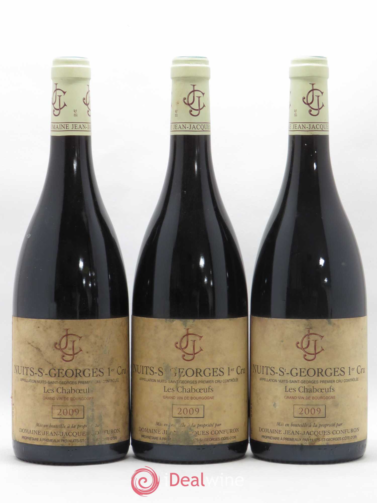 Nuits-Saint-Georges 1er Cru Les Chaboeufs Jean-Jacques Confuron 2009 - Lot de 3 bouteilles - 0