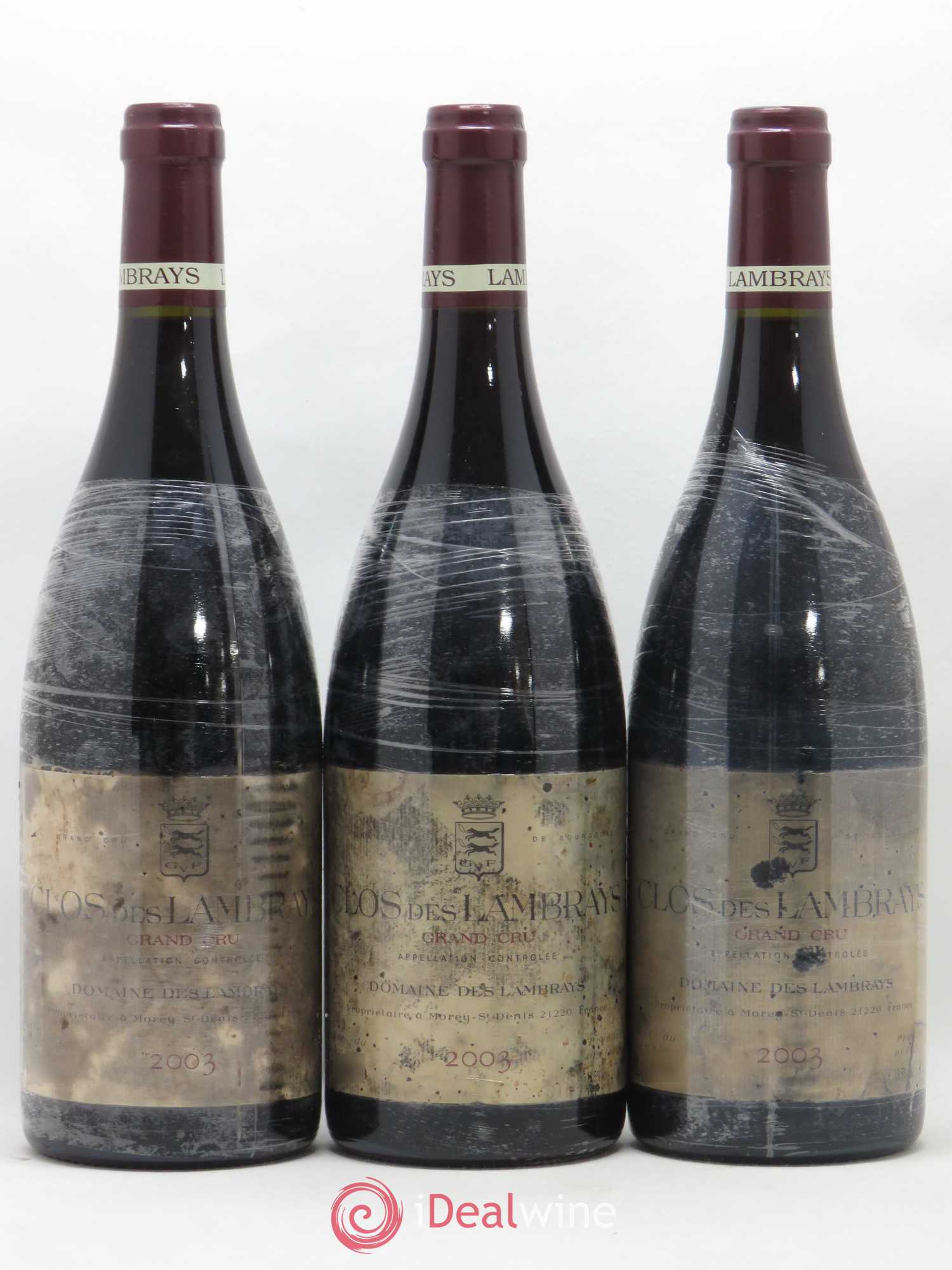 Clos des Lambrays Grand Cru Domaine des Lambrays 2003 - Lot de 3 bouteilles - 0