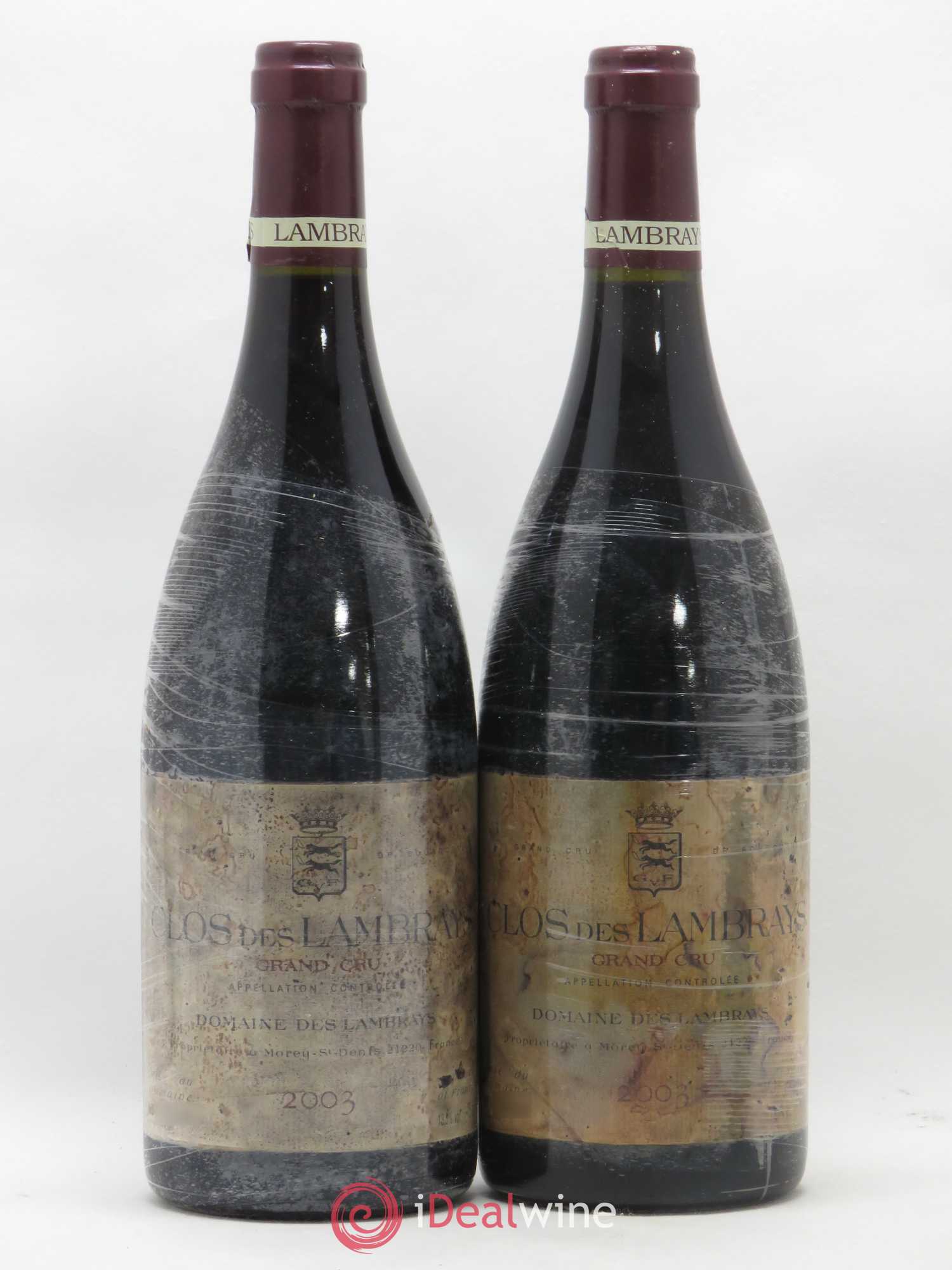 Clos des Lambrays Grand Cru Domaine des Lambrays 2003 - Lot de 2 bouteilles - 0