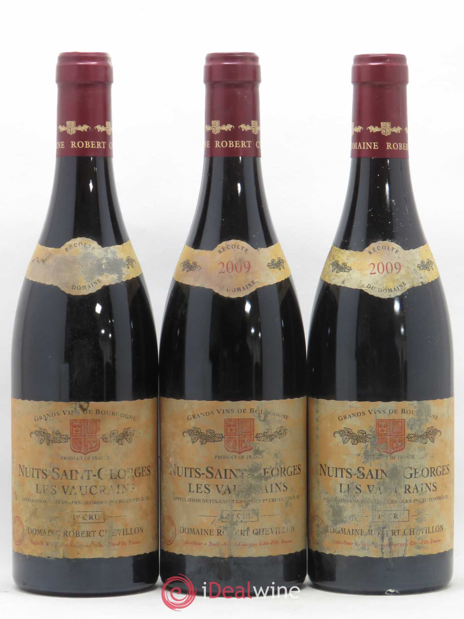 Nuits-Saint-Georges 1er Cru Les Vaucrains Robert Chevillon 2009 - Lot de 3 bouteilles - 0