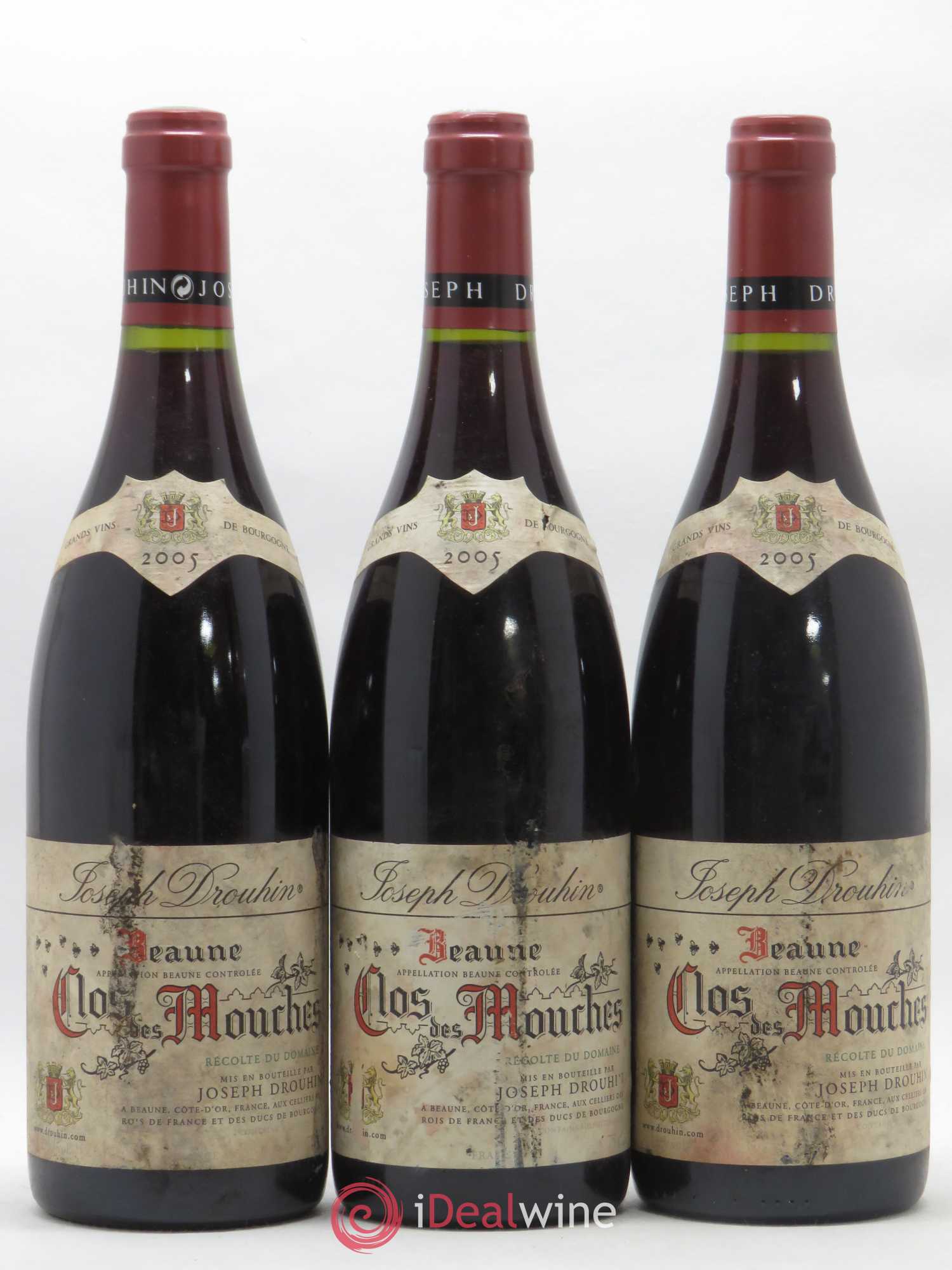 Beaune 1er Cru Clos des Mouches Joseph Drouhin 2005 - Lot de 3 bouteilles - 0