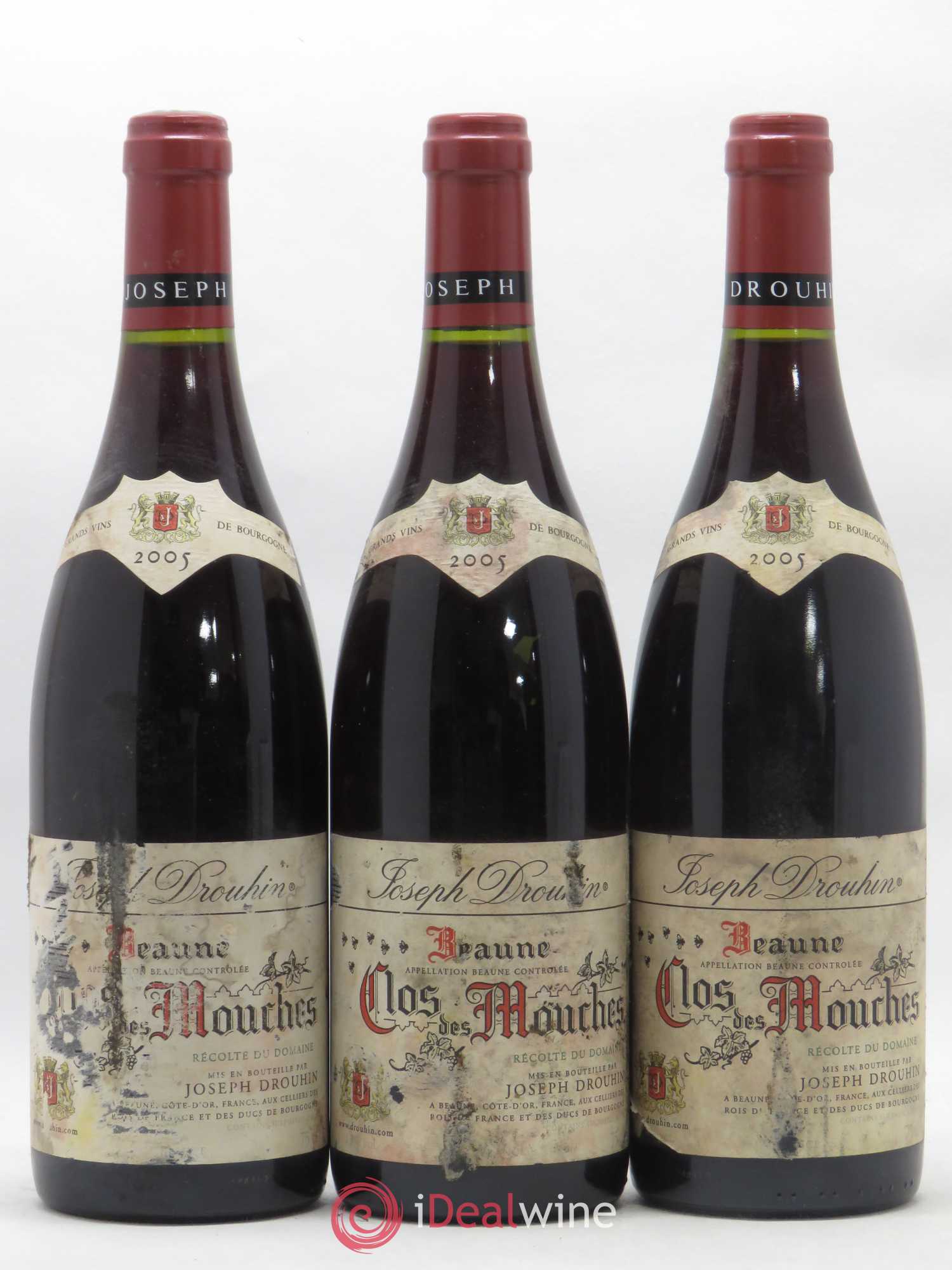 Beaune 1er Cru Clos des Mouches Joseph Drouhin 2005 - Lot de 3 bouteilles - 0
