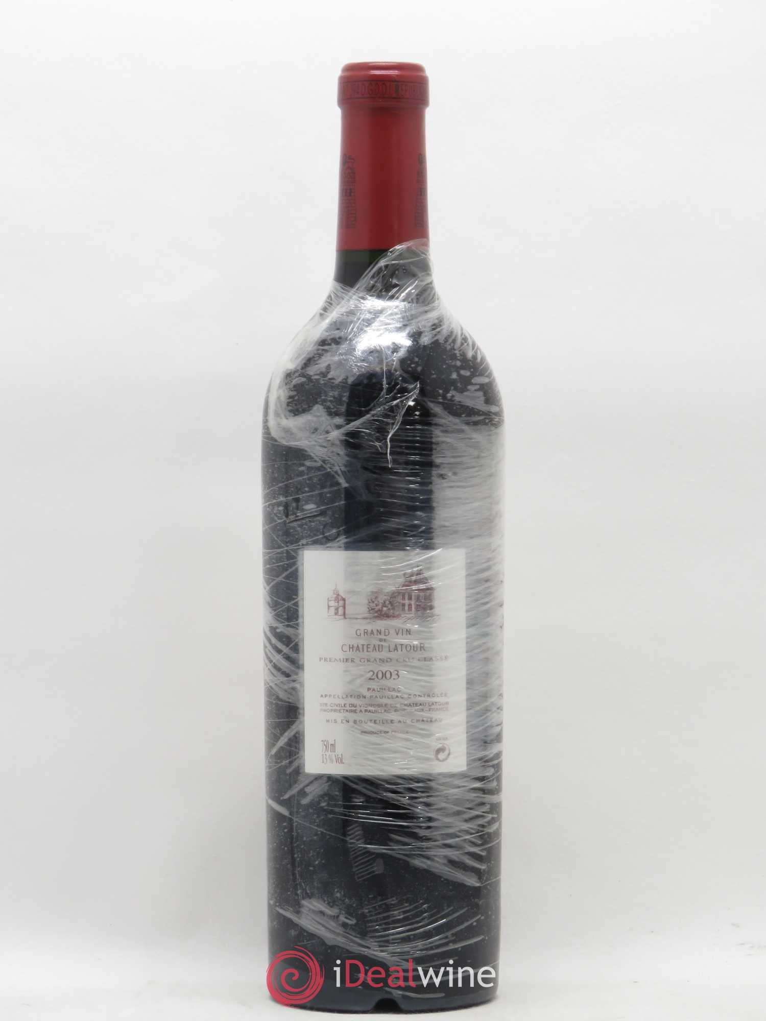 Château Latour 1er Grand Cru Classé 2003 - Lot de 1 bouteille - 1