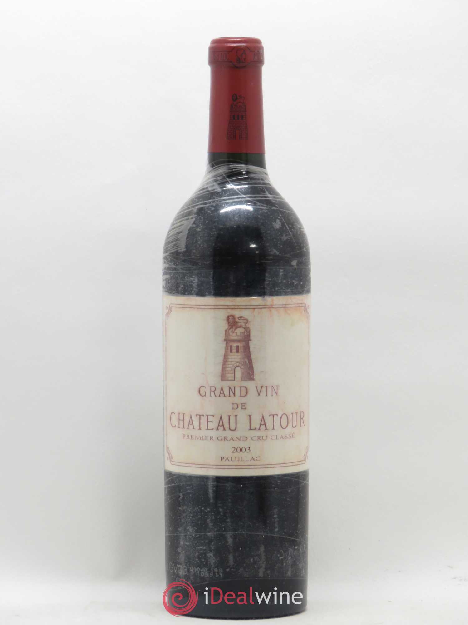 Château Latour 1er Grand Cru Classé 2003 - Lot de 1 bouteille - 0