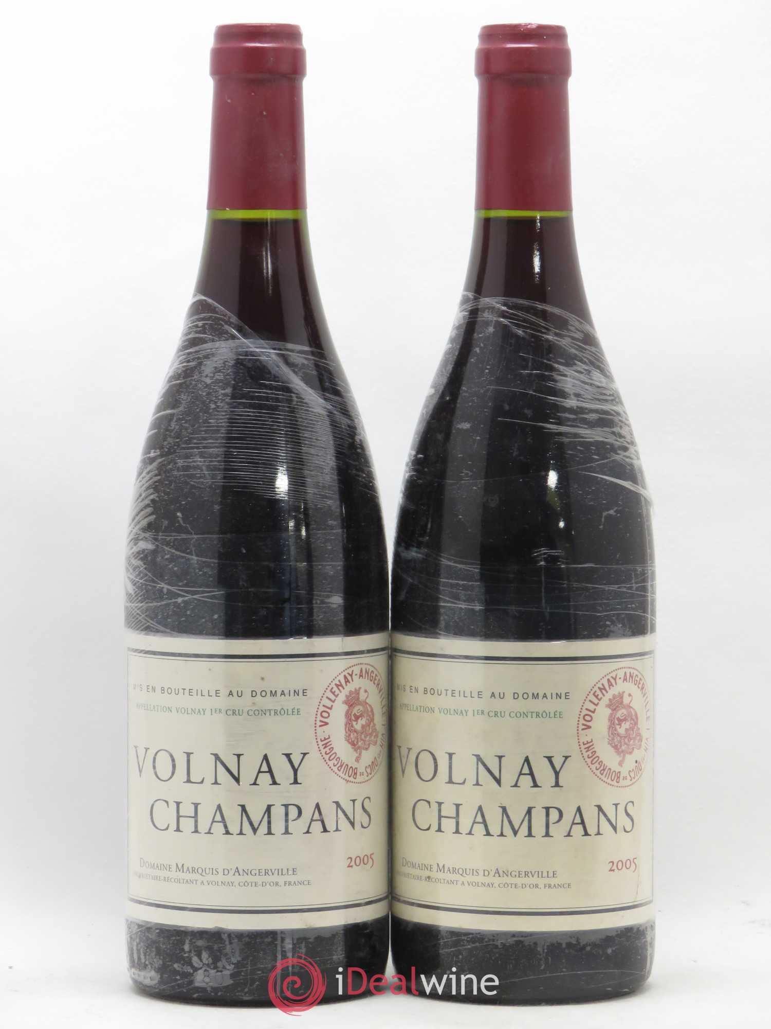 Volnay 1er Cru Champans Marquis d'Angerville (Domaine) 2005 - Lot de 2 bouteilles - 0