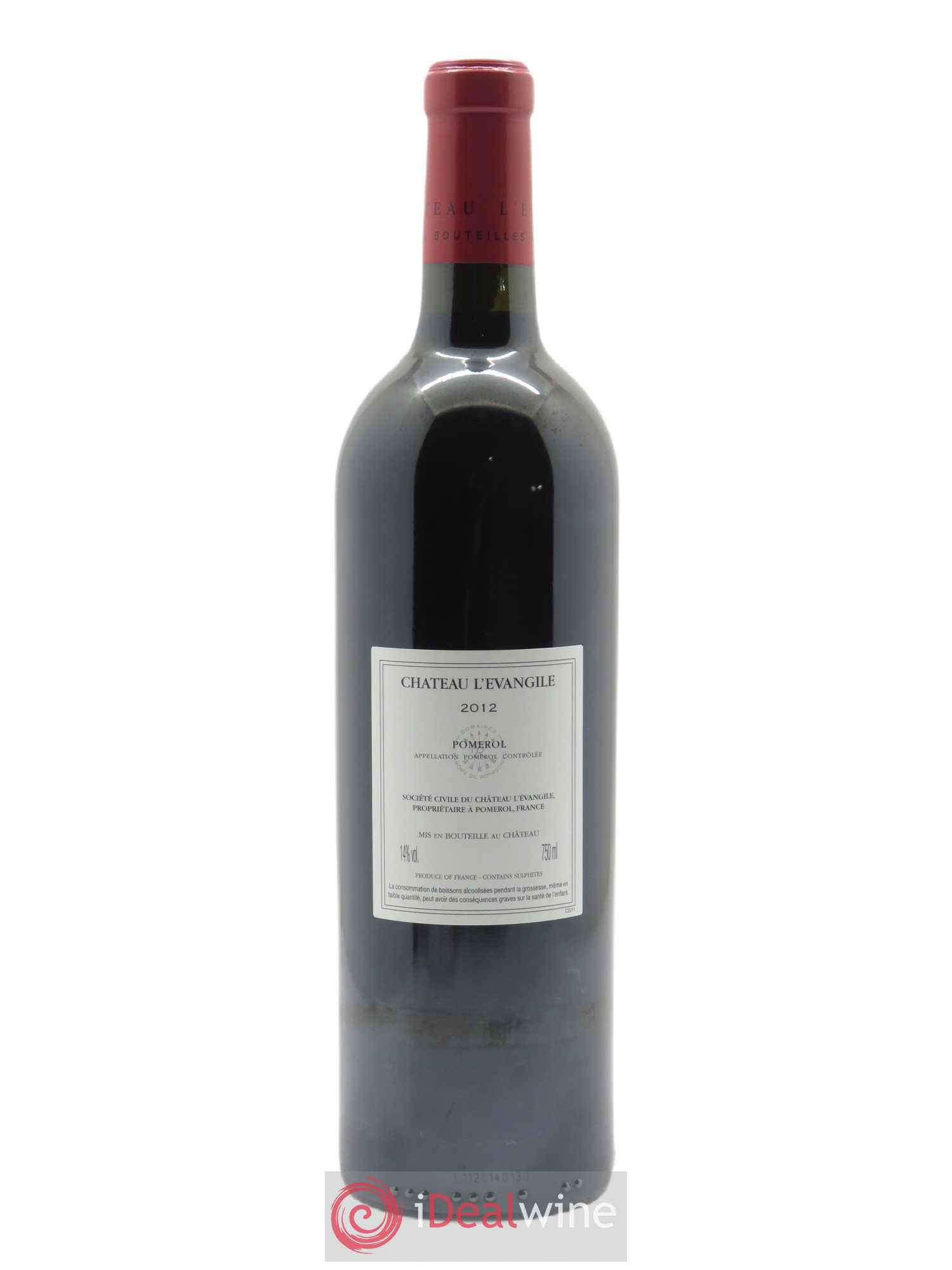 Château l' Évangile 2012 - Lot de 1 bouteille - 1