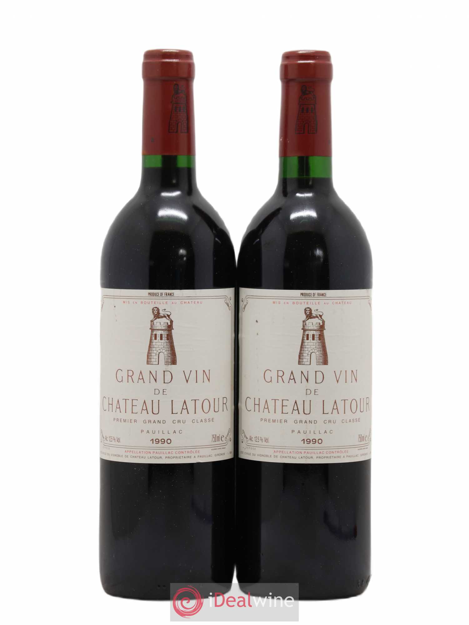 Château Latour 1er Grand Cru Classé 1990 - Lot de 2 bouteilles - 0
