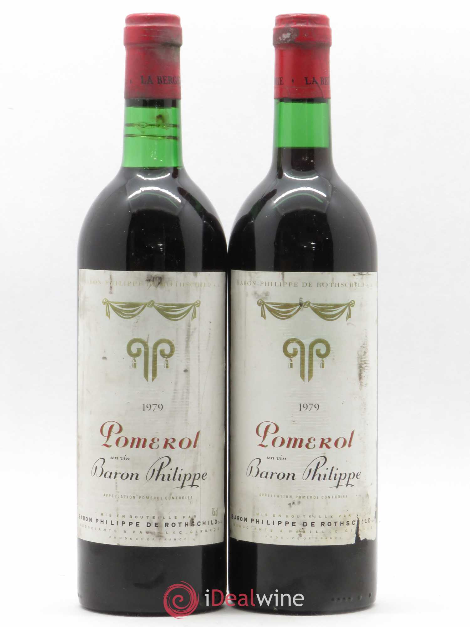 Pomerol un vin Baron Philippe 1979 - Posten von 2 Flaschen - 0