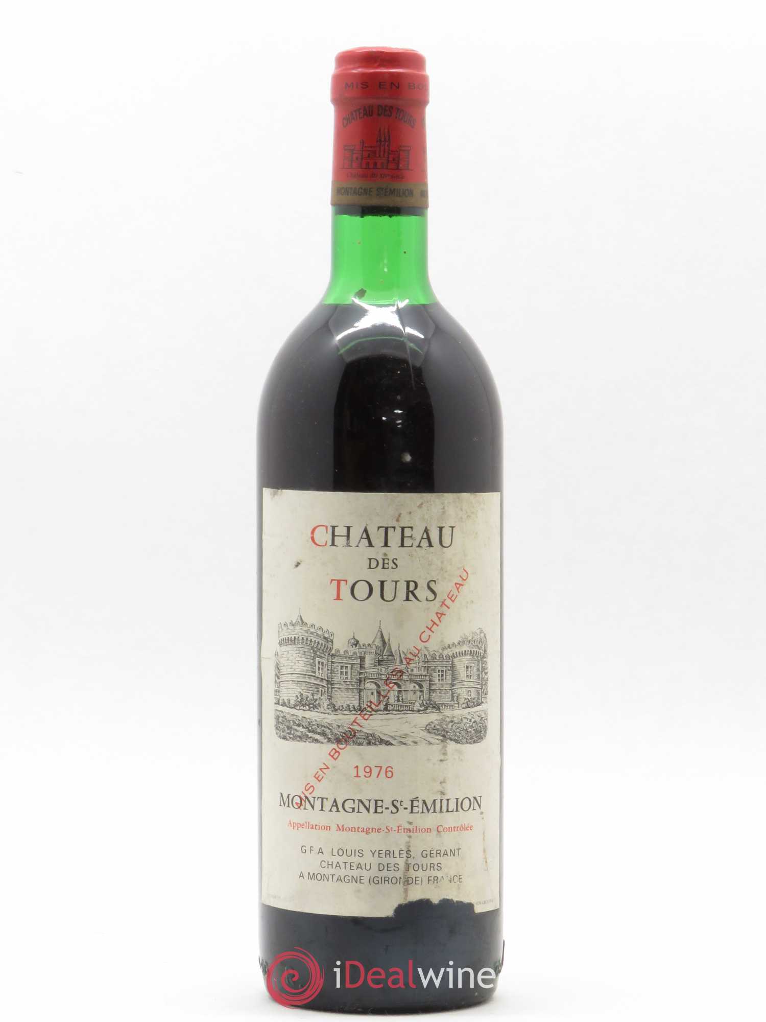 Bordeaux Château des Tours 1976 - Posten von 1 Flasche - 0