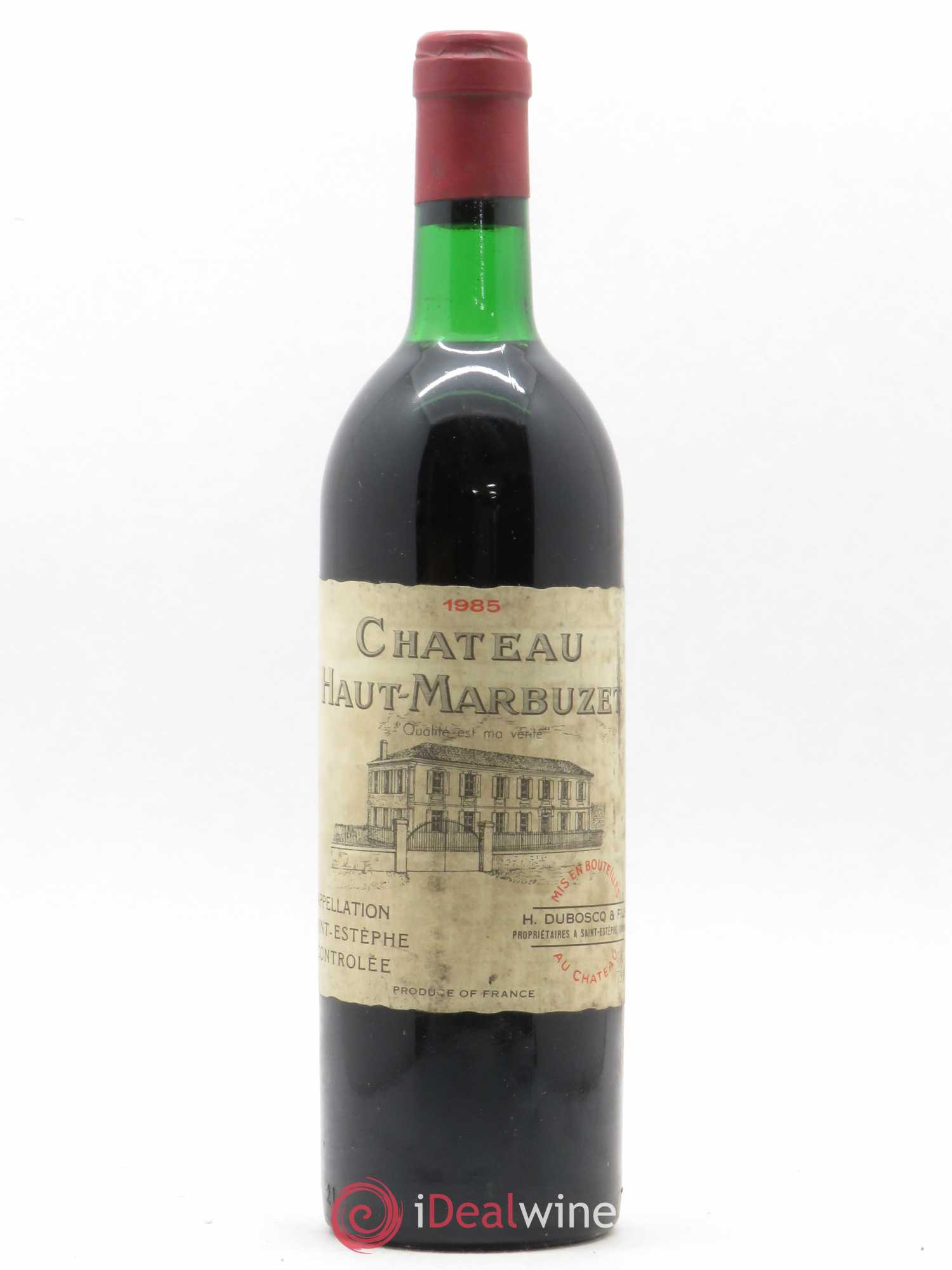 Château Haut Marbuzet 1985 - Lot de 1 bouteille - 0