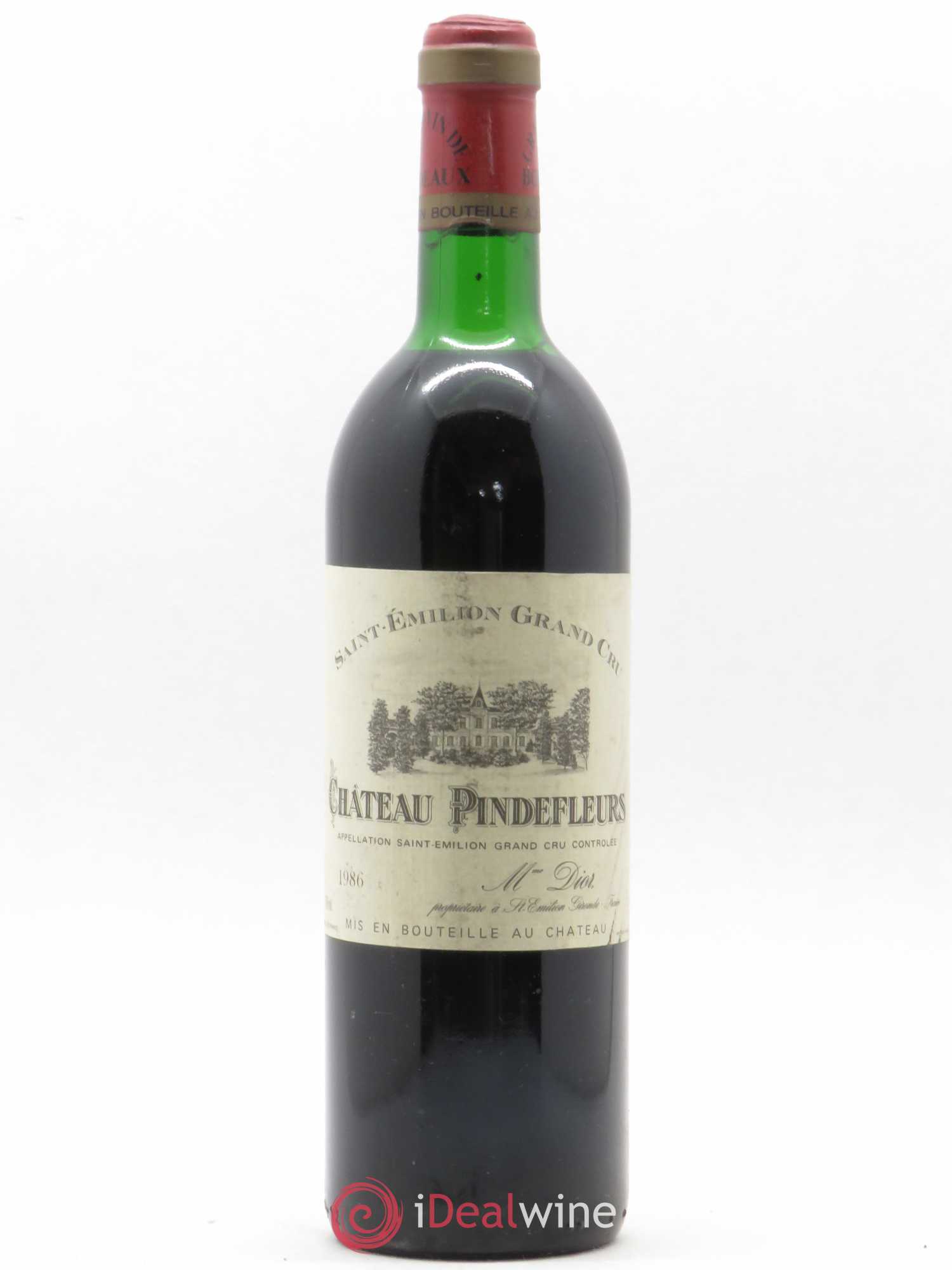 Saint-Émilion Château Pindefleurs 1986 - Lot de 1 bouteille - 0