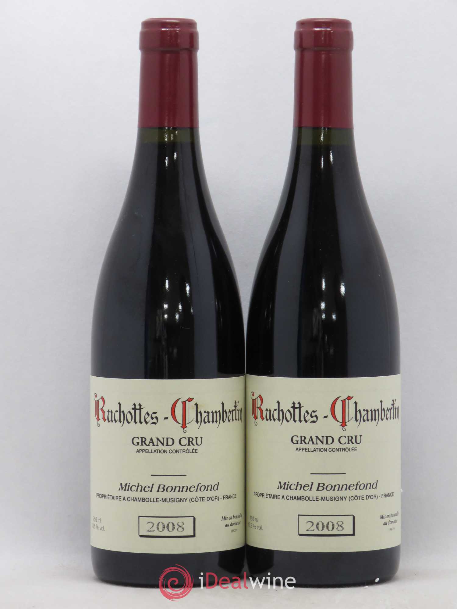 Ruchottes-Chambertin Grand Cru Michel Bonnefond - Metayage Christophe Roumier 2008 - Lot de 2 bouteilles - 0