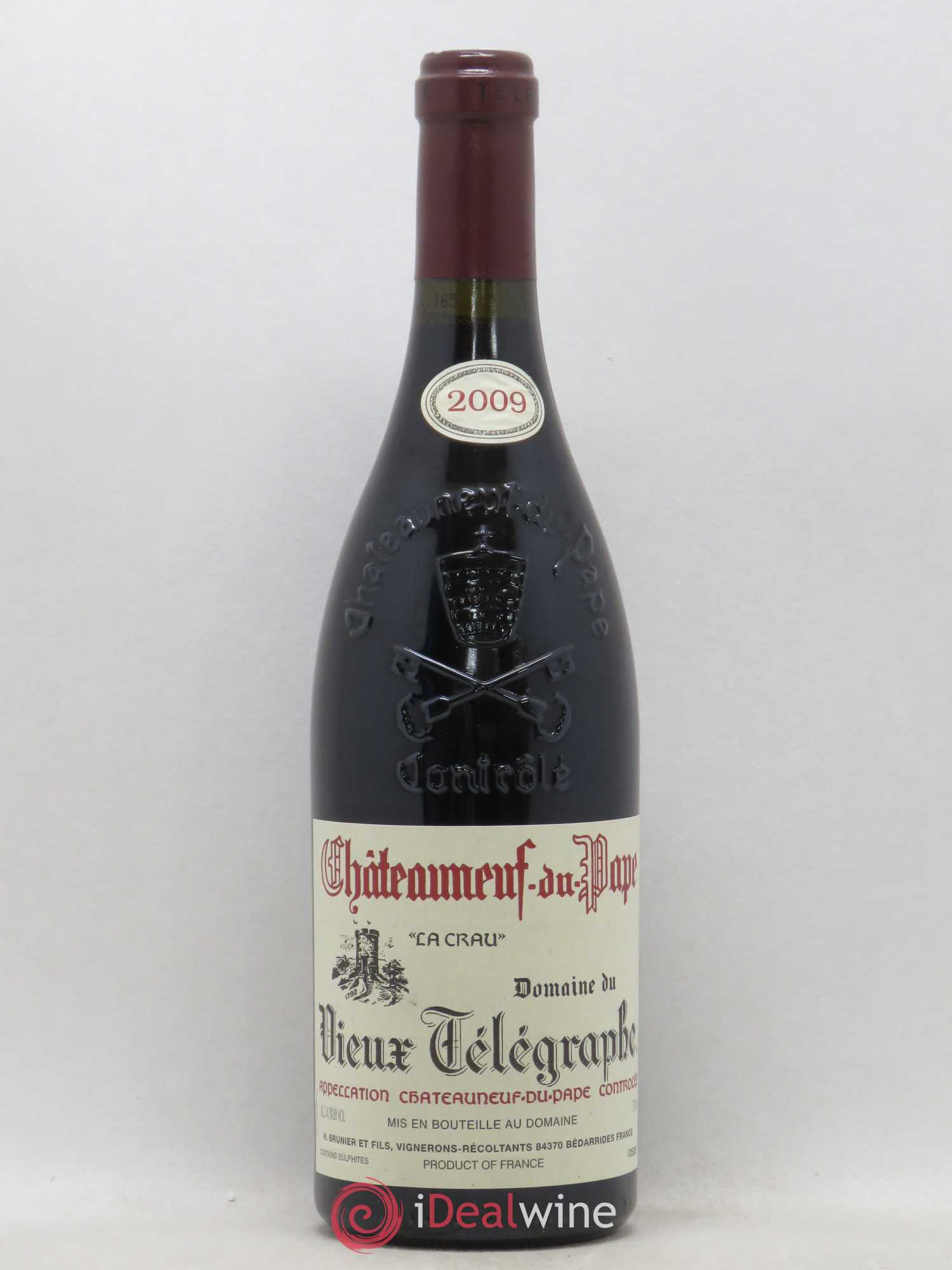 Châteauneuf-du-Pape Vieux Télégraphe (Domaine du) Vignobles Brunier La Crau 2009 - Lot de 1 bouteille - 0