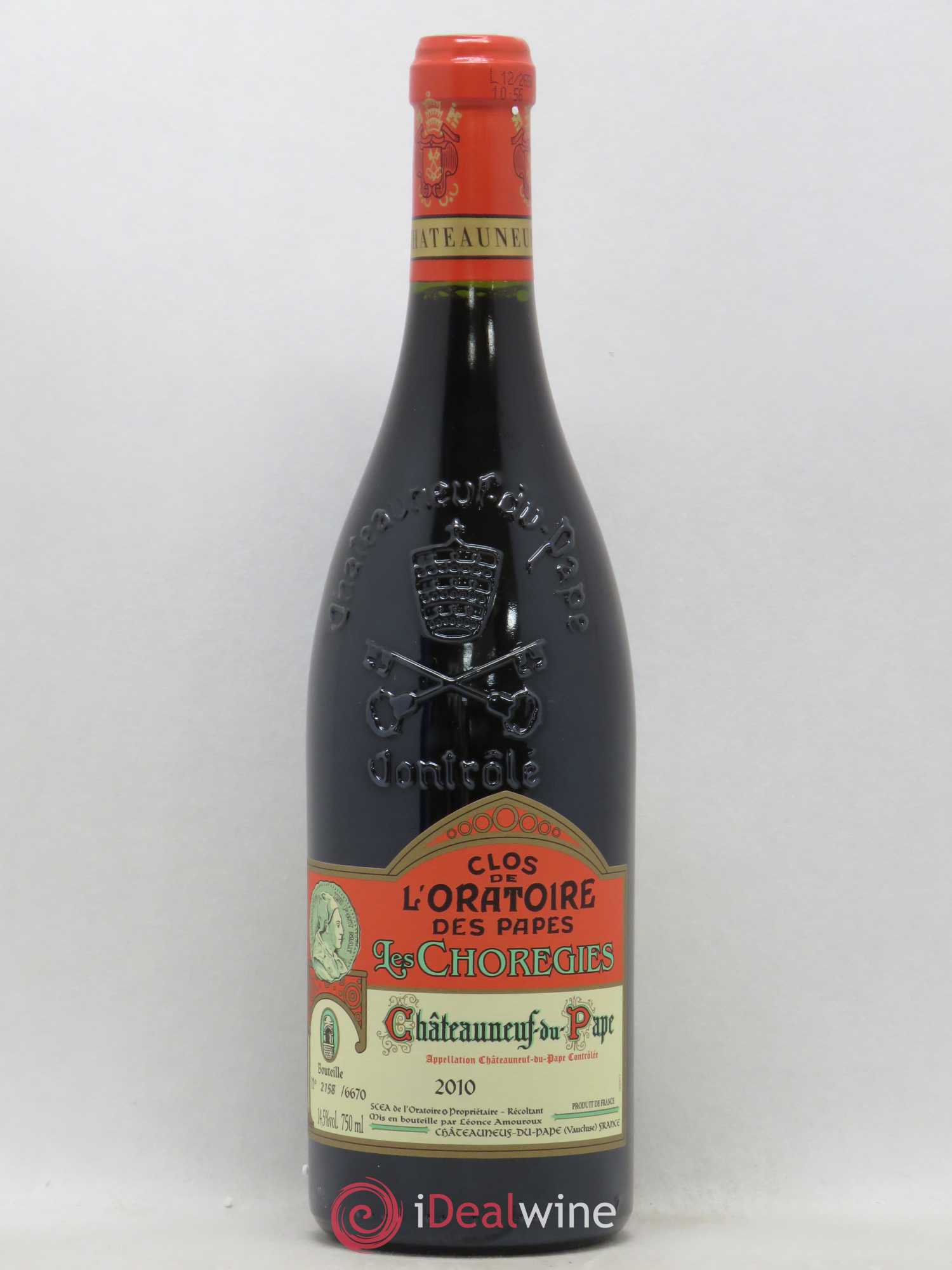 Châteauneuf-du-Pape Les Chorégies Clos de l'Oratoire des Papes (sans prix de réserve) 2010 - Posten von 1 Flasche - 0