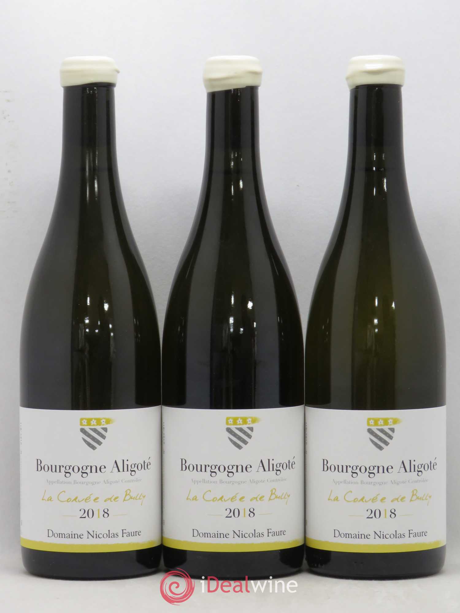 Bourgogne Aligoté La Corvée De Bully Dommaine Nicolas Faure 2018 - Lot of 3 bottles - 0