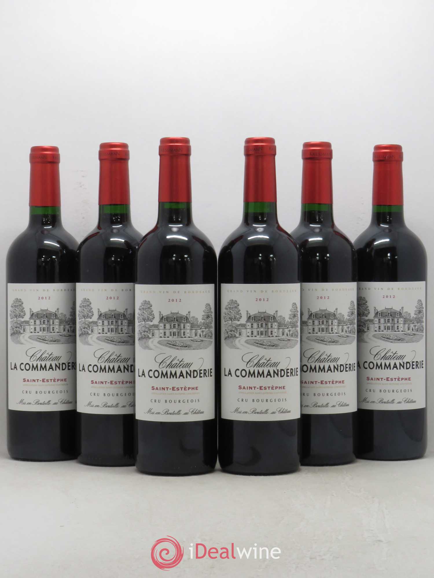 Château la Commanderie Cru Bourgeois 2012 - Lot de 6 bouteilles - 0