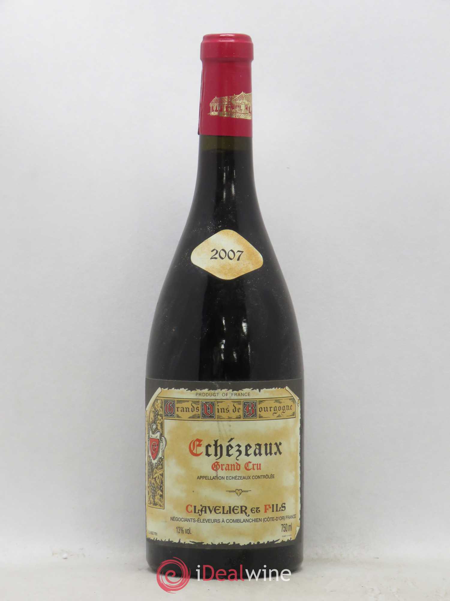 Echezeaux Grand Cru Clavelier & Fils 2007 - Lot de 1 bouteille - 0
