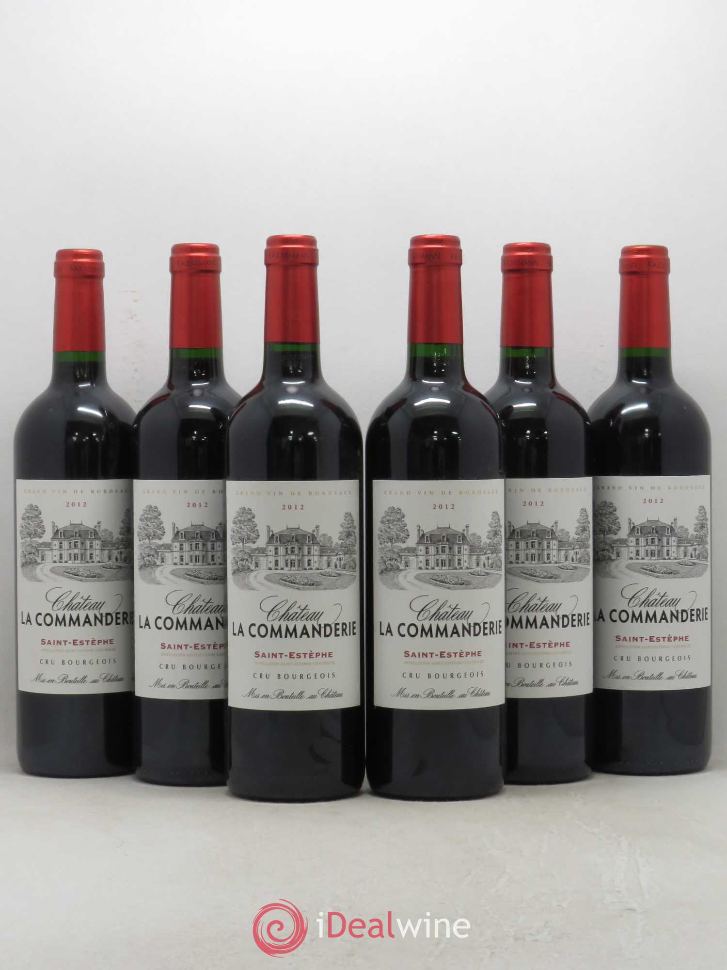 Château la Commanderie Cru Bourgeois 2012 - Lot de 6 bouteilles - 0