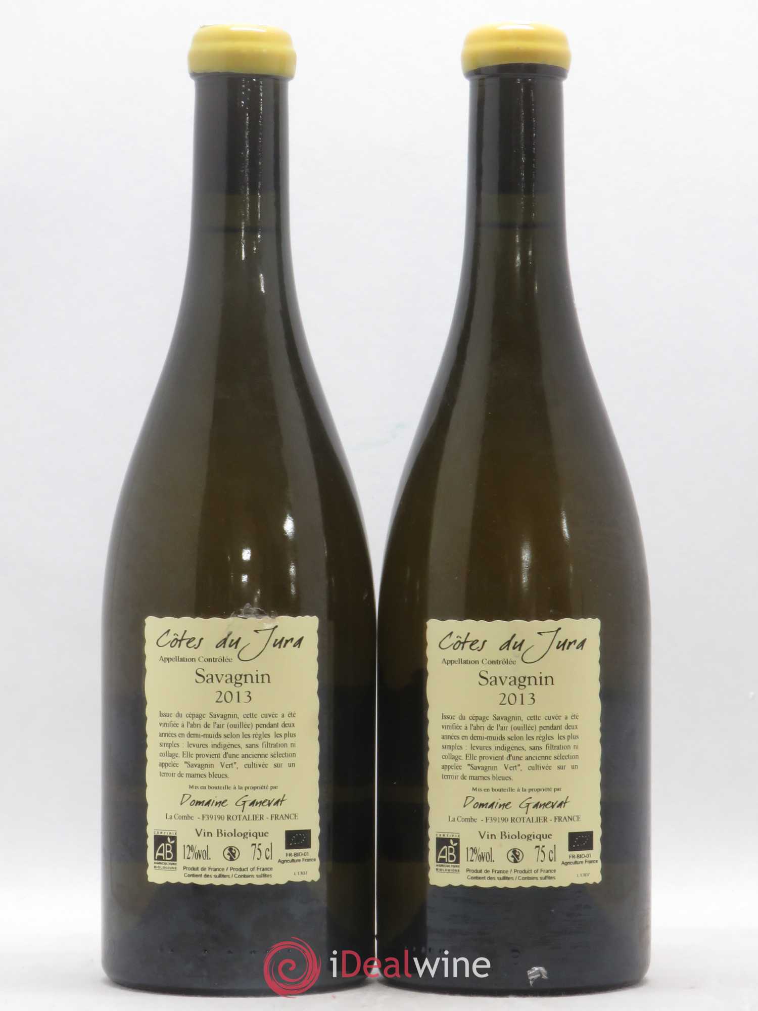 Côtes du Jura Les Chalasses Marnes Bleues Jean-François Ganevat (Domaine) 2013 - Lot de 2 bouteilles - 1