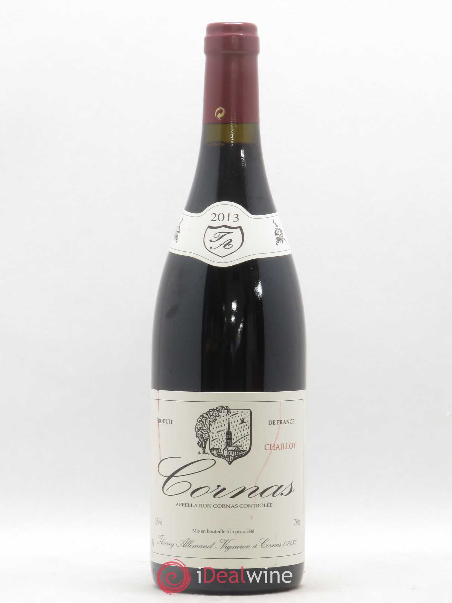 Cornas Chaillot Thierry Allemand 2013 - Lot de 1 bouteille - 0