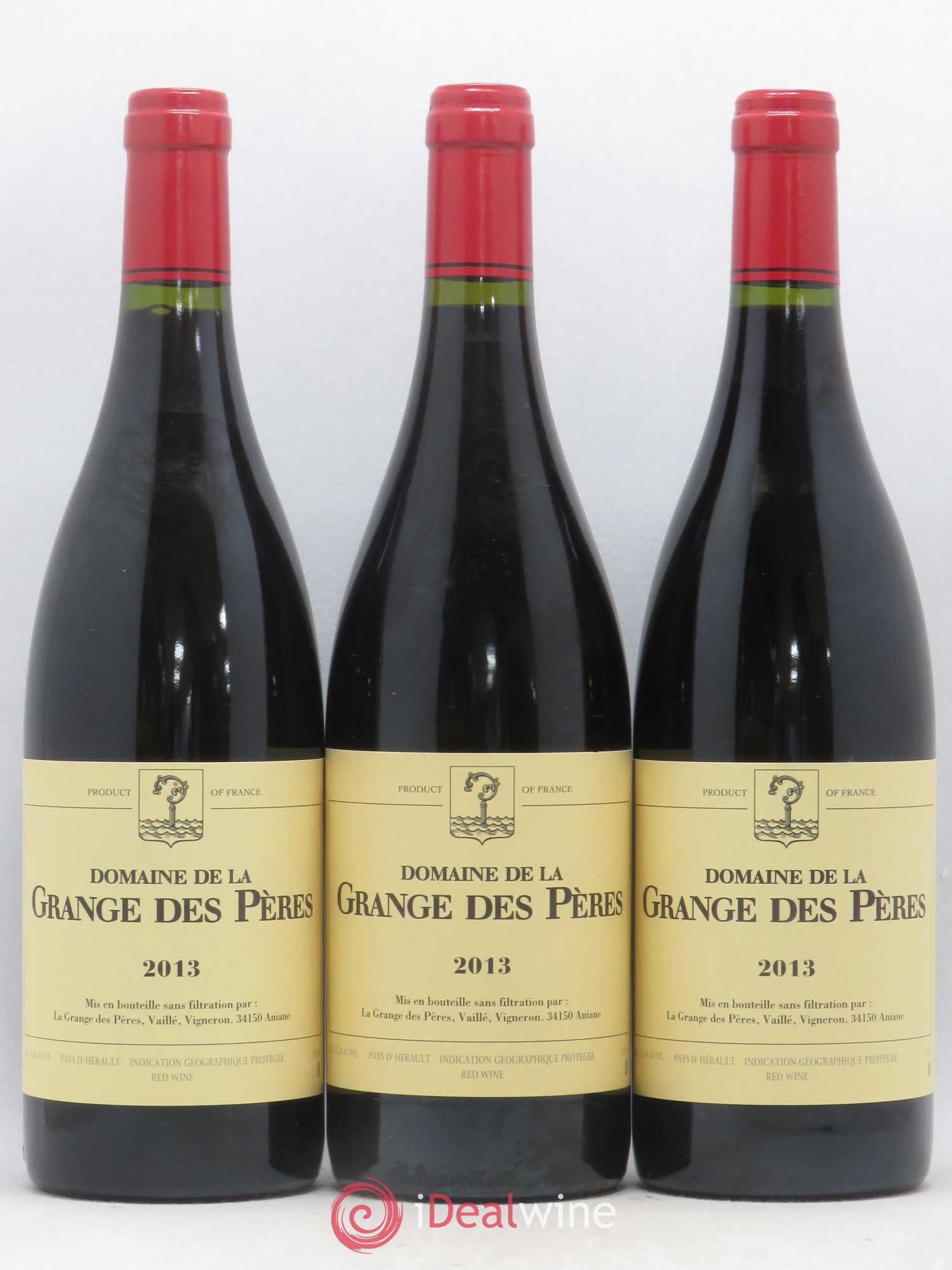 Pays d'Hérault Grange des Pères Laurent Vaillé 2013 - Lot de 3 bouteilles - 0