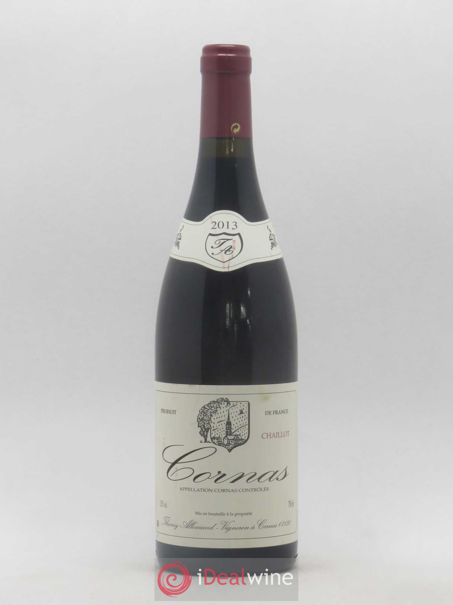 Cornas Chaillot Thierry Allemand 2013 - Lot de 1 bouteille - 0