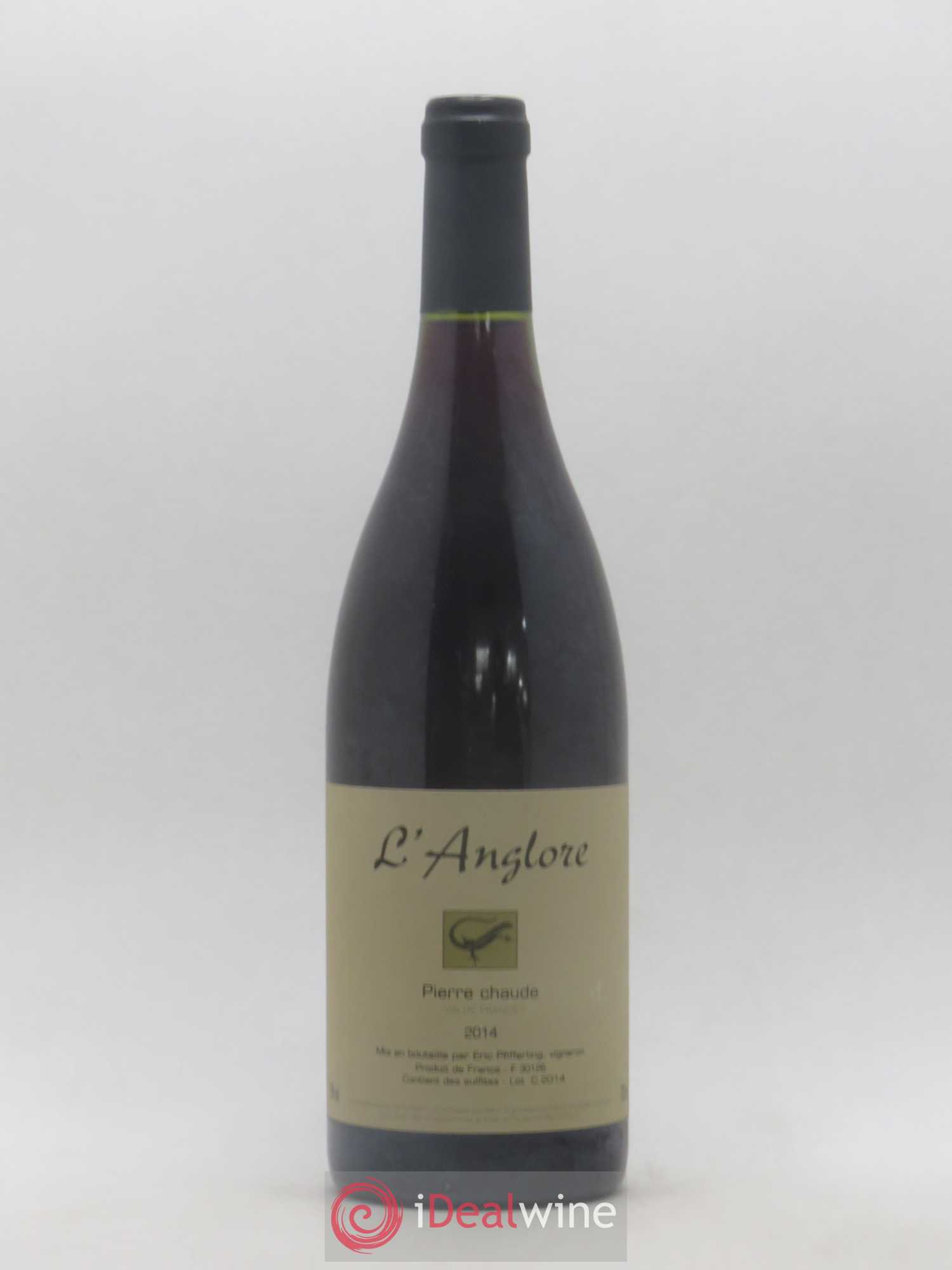 Vin de France Pierre chaude L'Anglore 2014 - Lot de 1 bouteille - 0