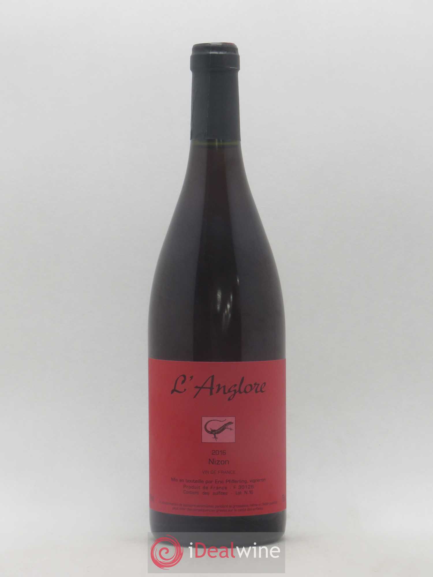 Vin de France Nizon L'Anglore 2016 - Lot de 1 bouteille - 0