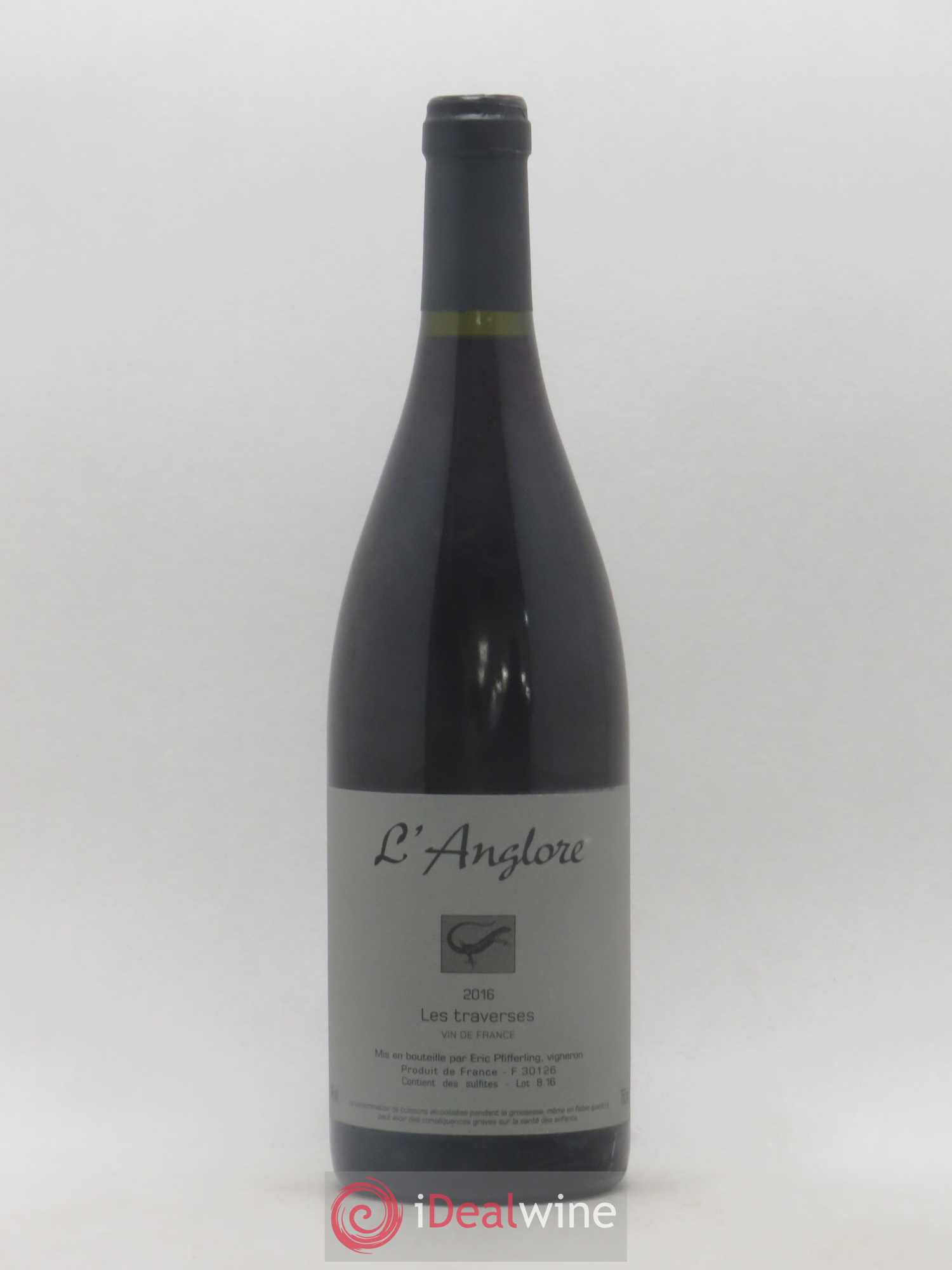 Vin de France Les Traverses L'Anglore 2016 - Lot de 1 bouteille - 0
