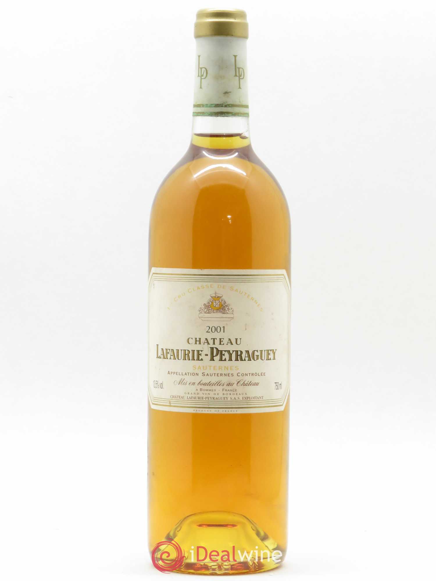 Château Lafaurie-Peyraguey 1er Grand Cru Classé 2001 - Lotto di 1 bottiglia - 0