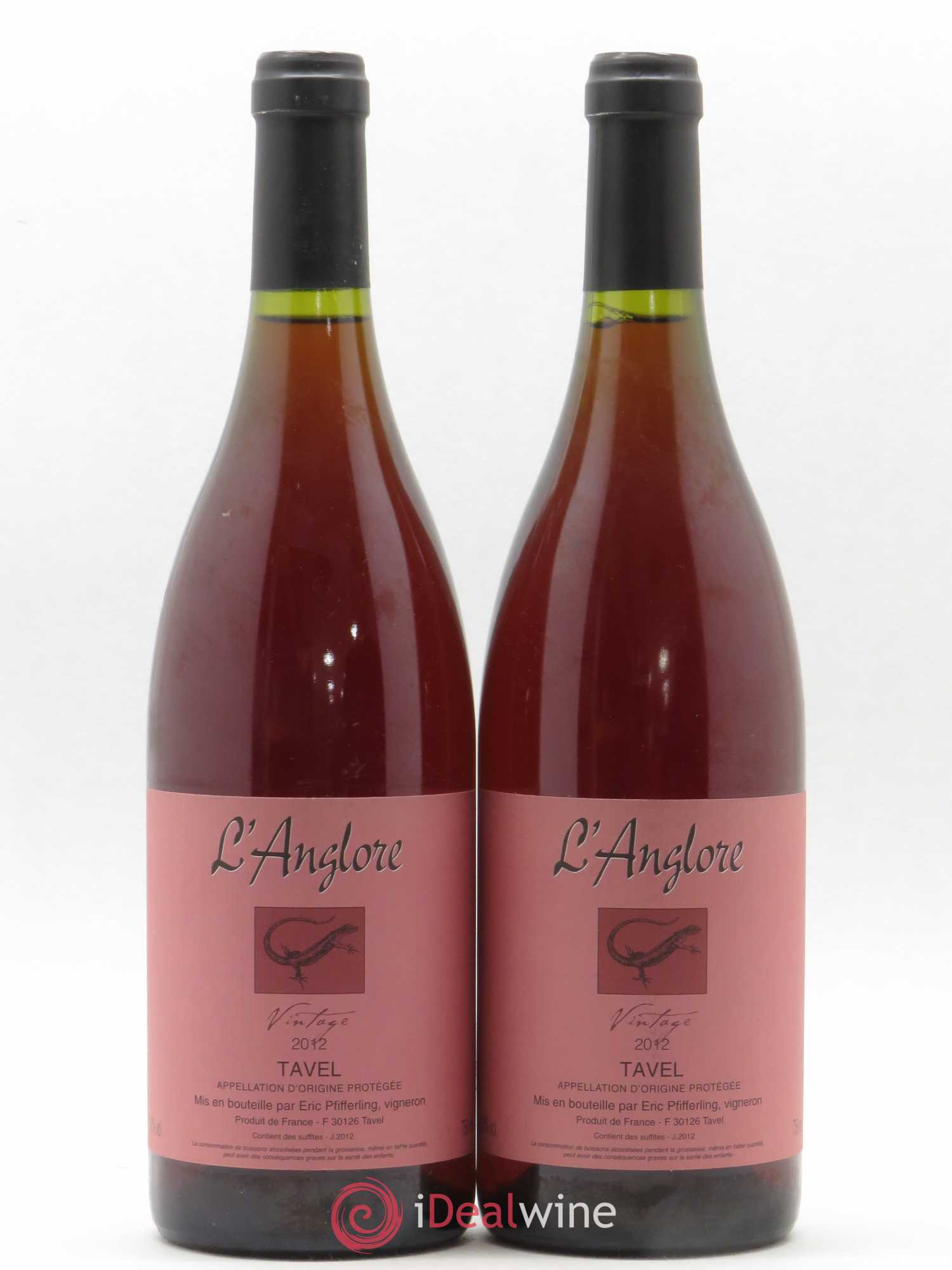 Tavel Vintage L'Anglore 2012 - Posten von 2 Flaschen - 0