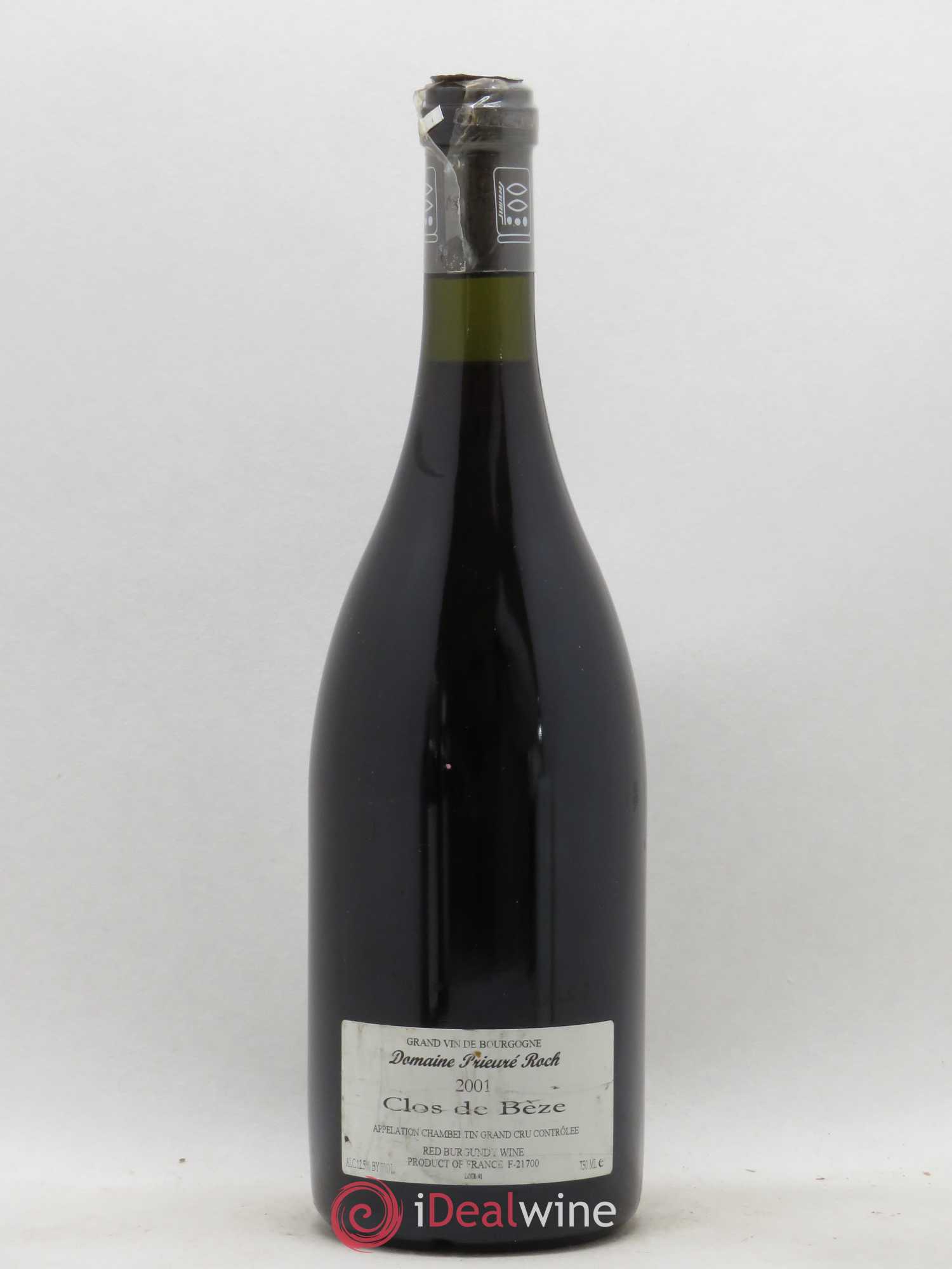 Chambertin Clos de Bèze Grand Cru Prieuré Roch 2001 - Lot de 1 bouteille - 1