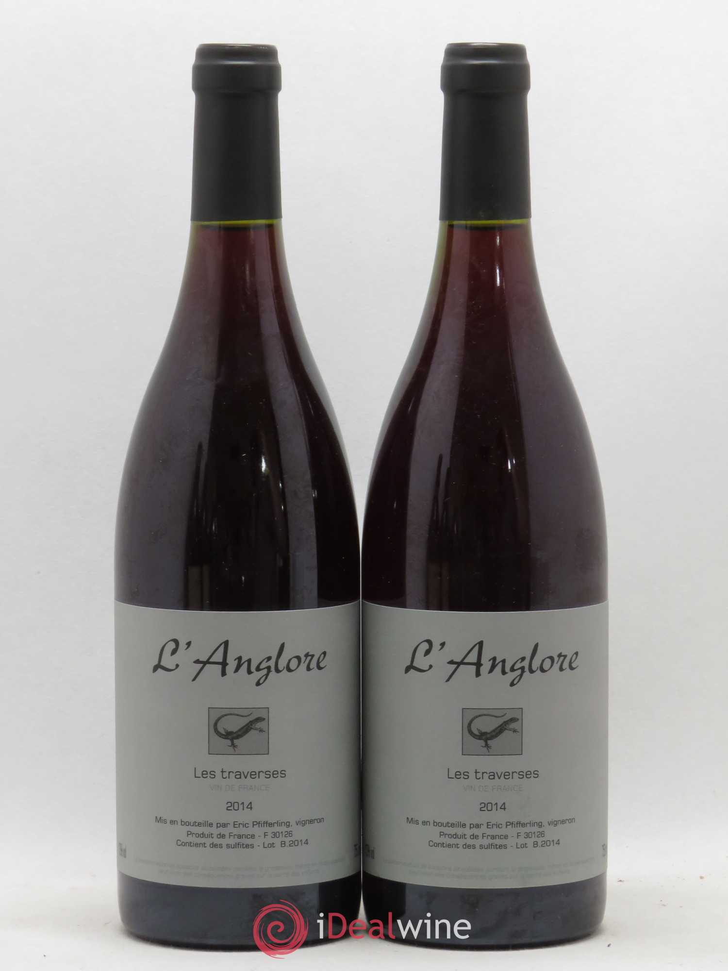 Vin de France Les Traverses L'Anglore 2014 - Lot de 2 bouteilles - 0