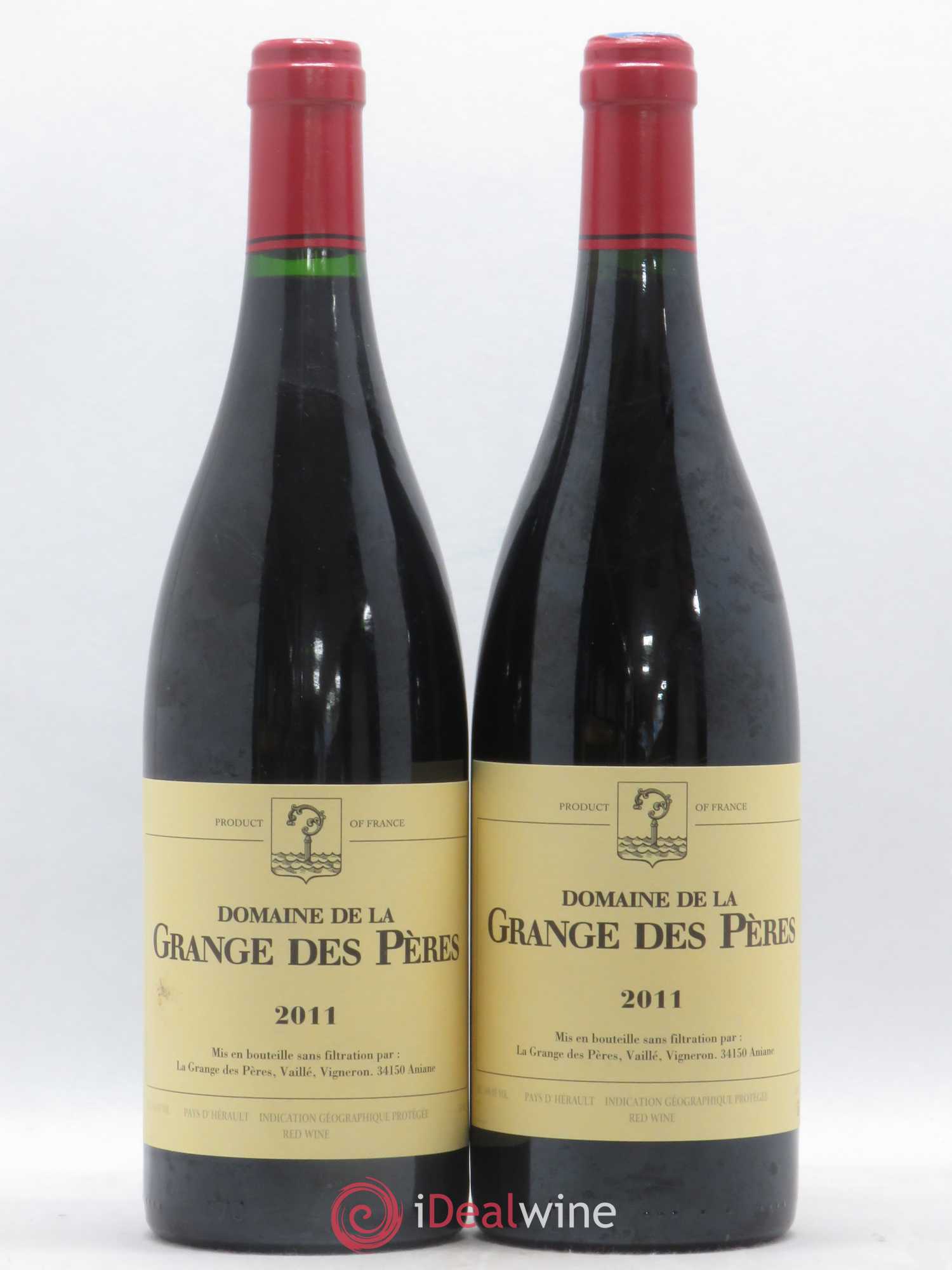 Pays d'Hérault Grange des Pères Laurent Vaillé 2011 - Lot de 2 bouteilles - 0